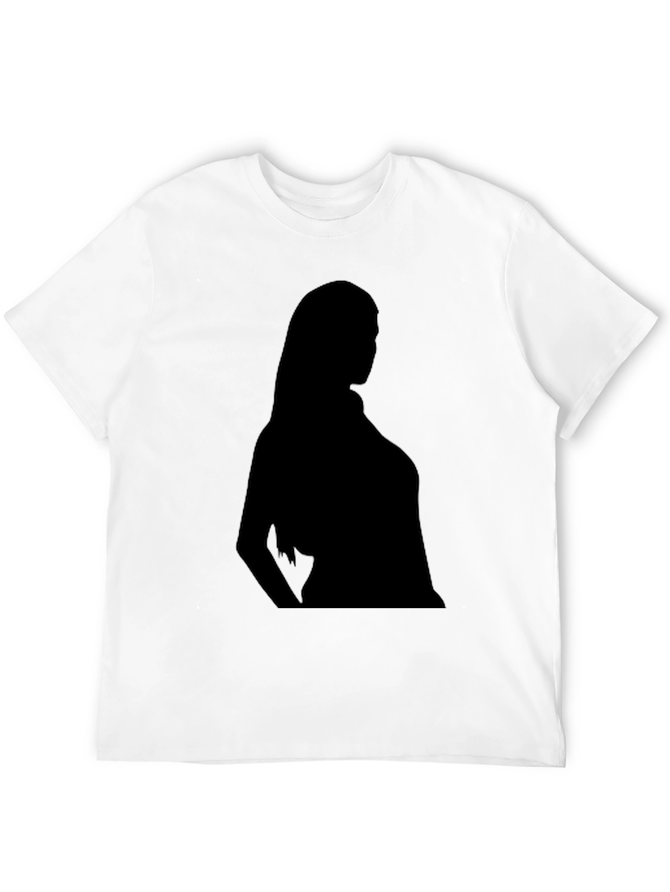 Silhouette Graphic Tee - Classic Black Cotton T-Shirt