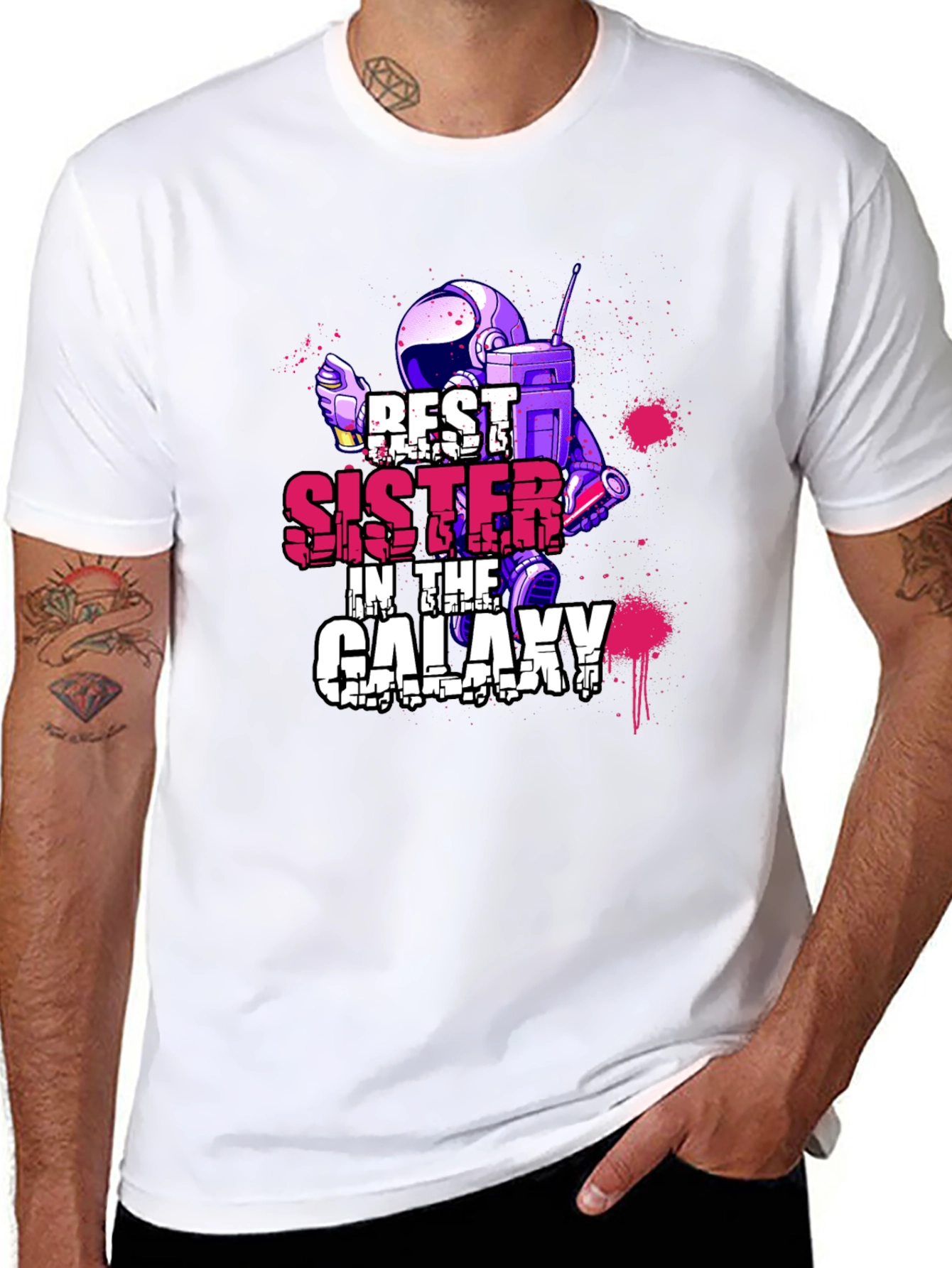 Best Sister in the Galaxy Graphic T-Shirt