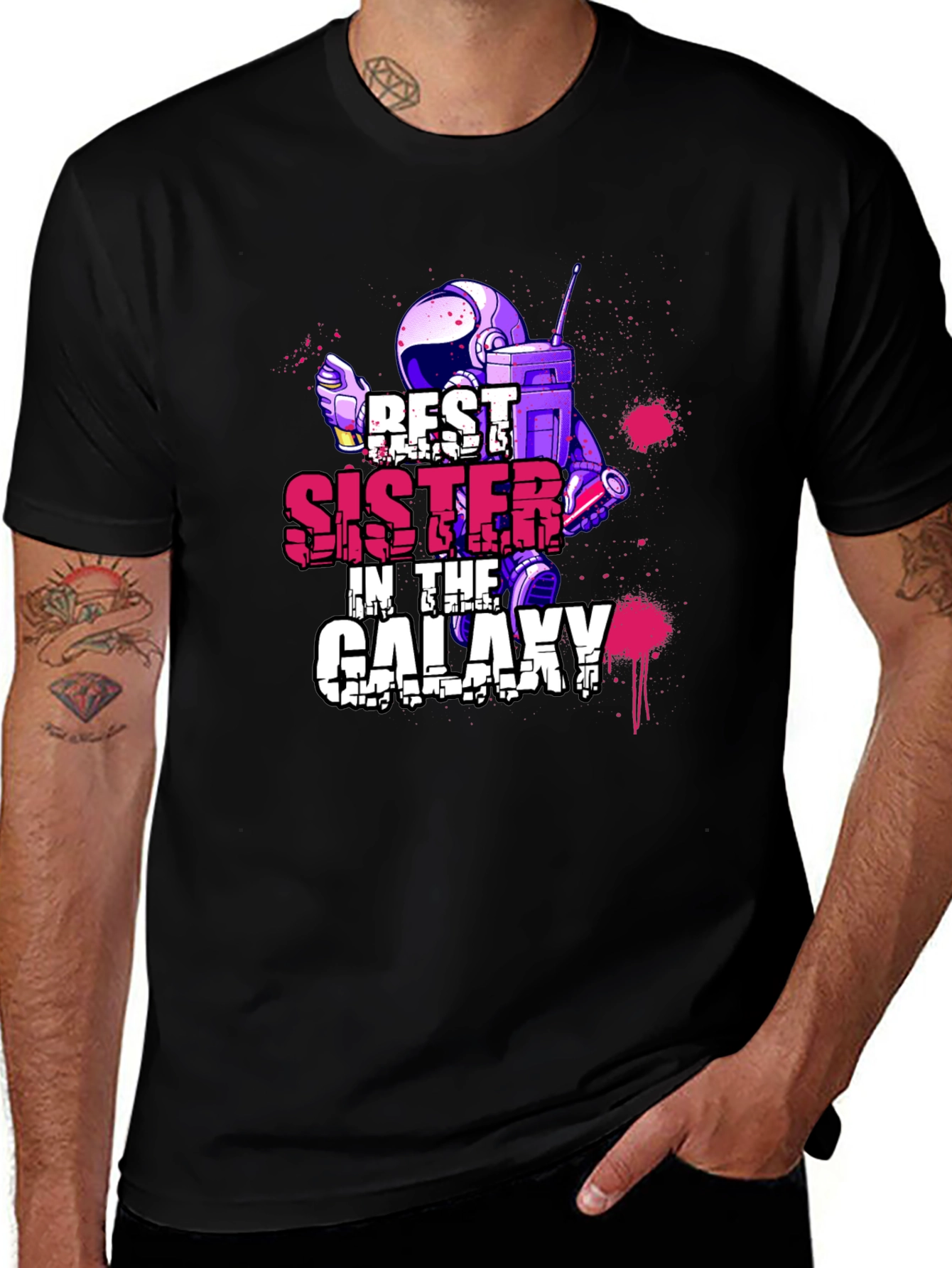 Best Sister in the Galaxy Graphic T-Shirt