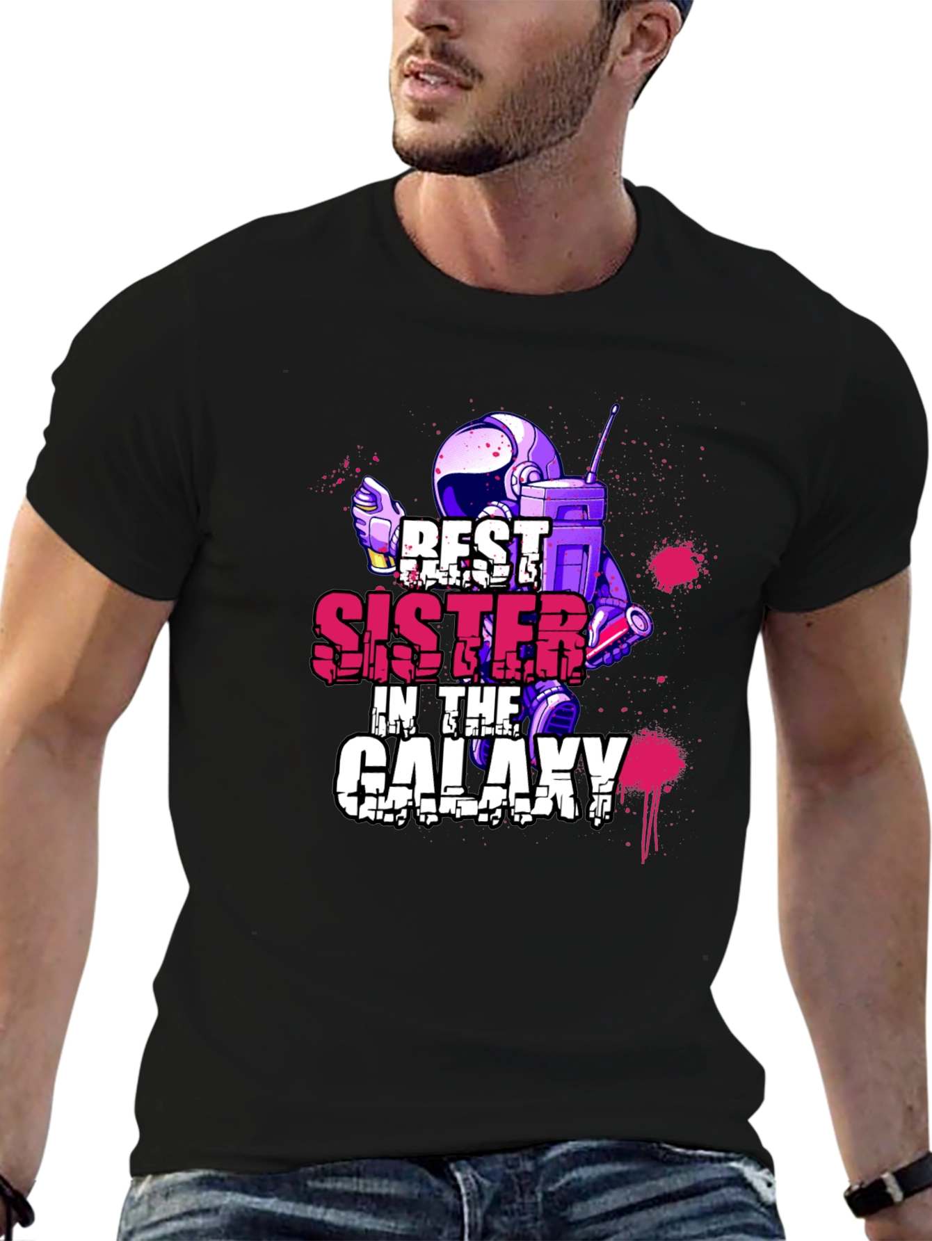 Best Sister in the Galaxy Graphic T-Shirt