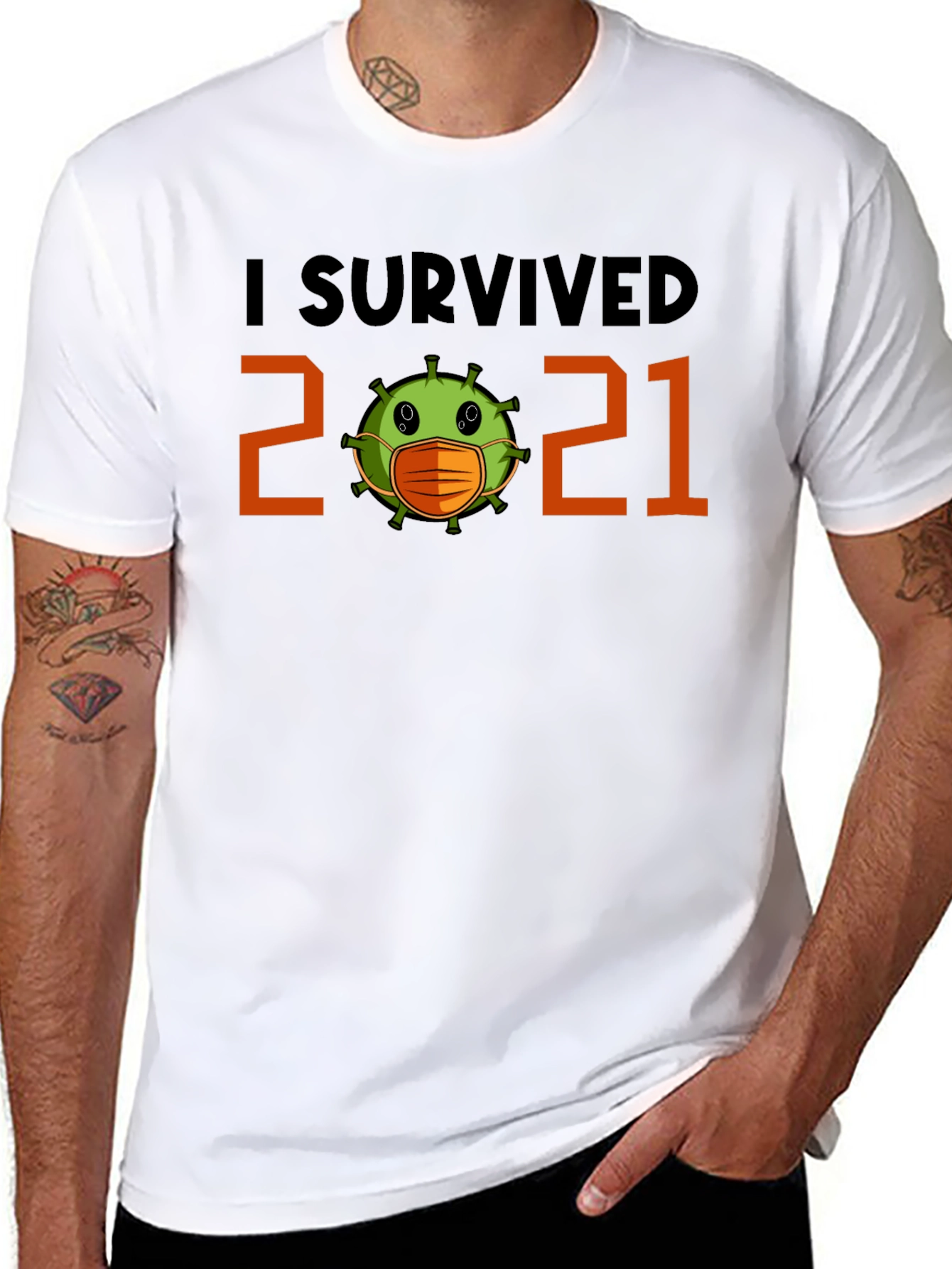 I Survived 2021 Graphic Tee - Pandemic Novelty
