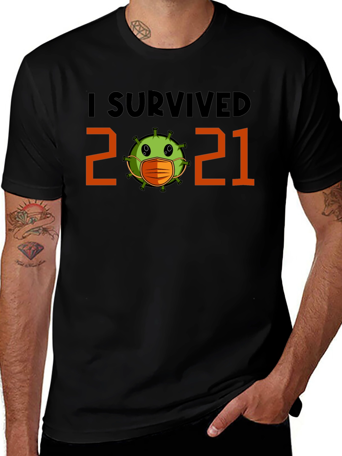 I Survived 2021 Graphic Tee - Pandemic Novelty