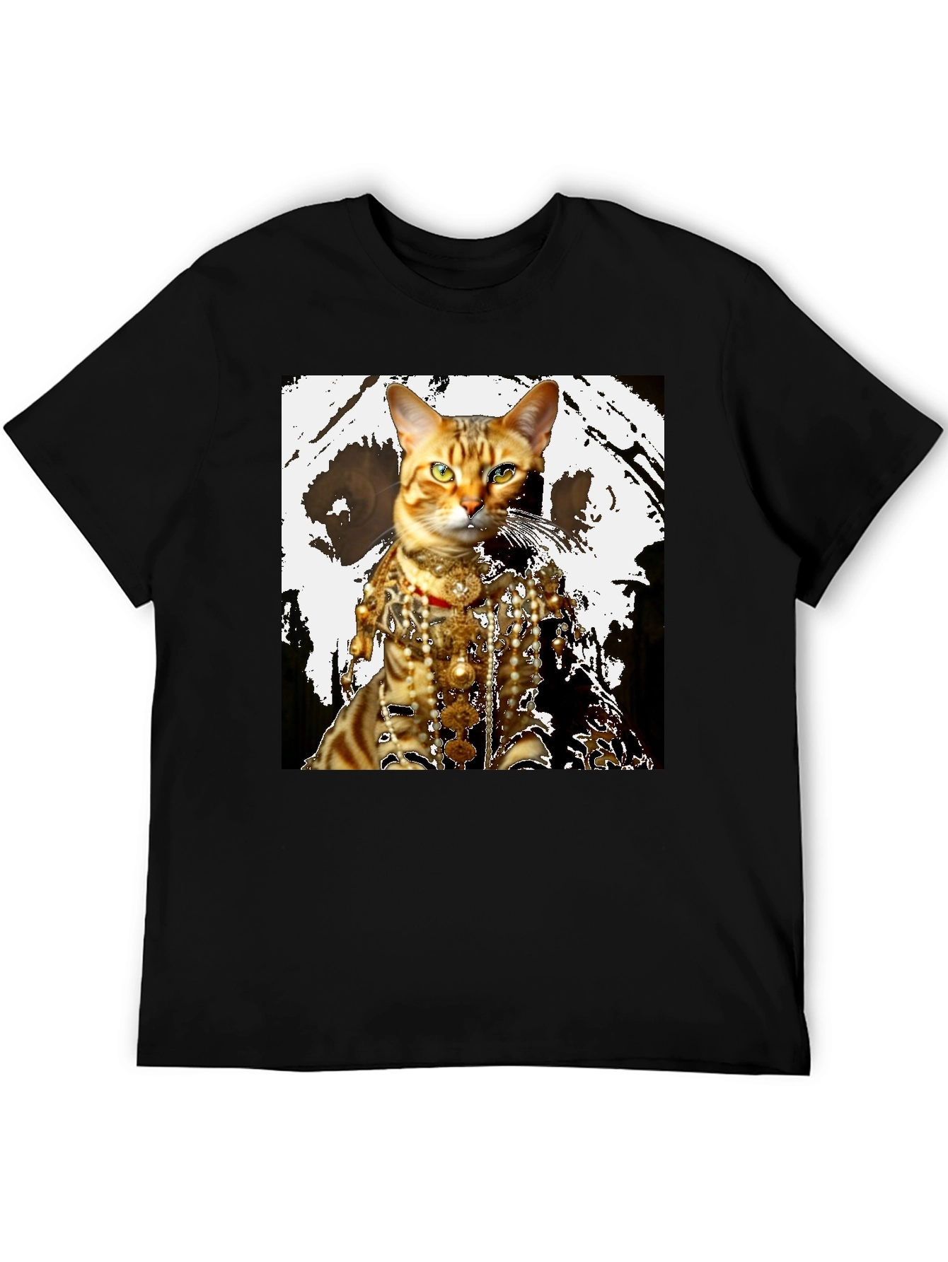 Regal Cat T-Shirt: Unique Feline Fashion