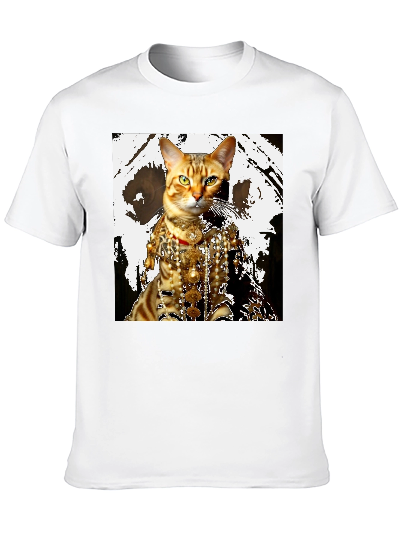 Regal Cat T-Shirt: Unique Feline Fashion