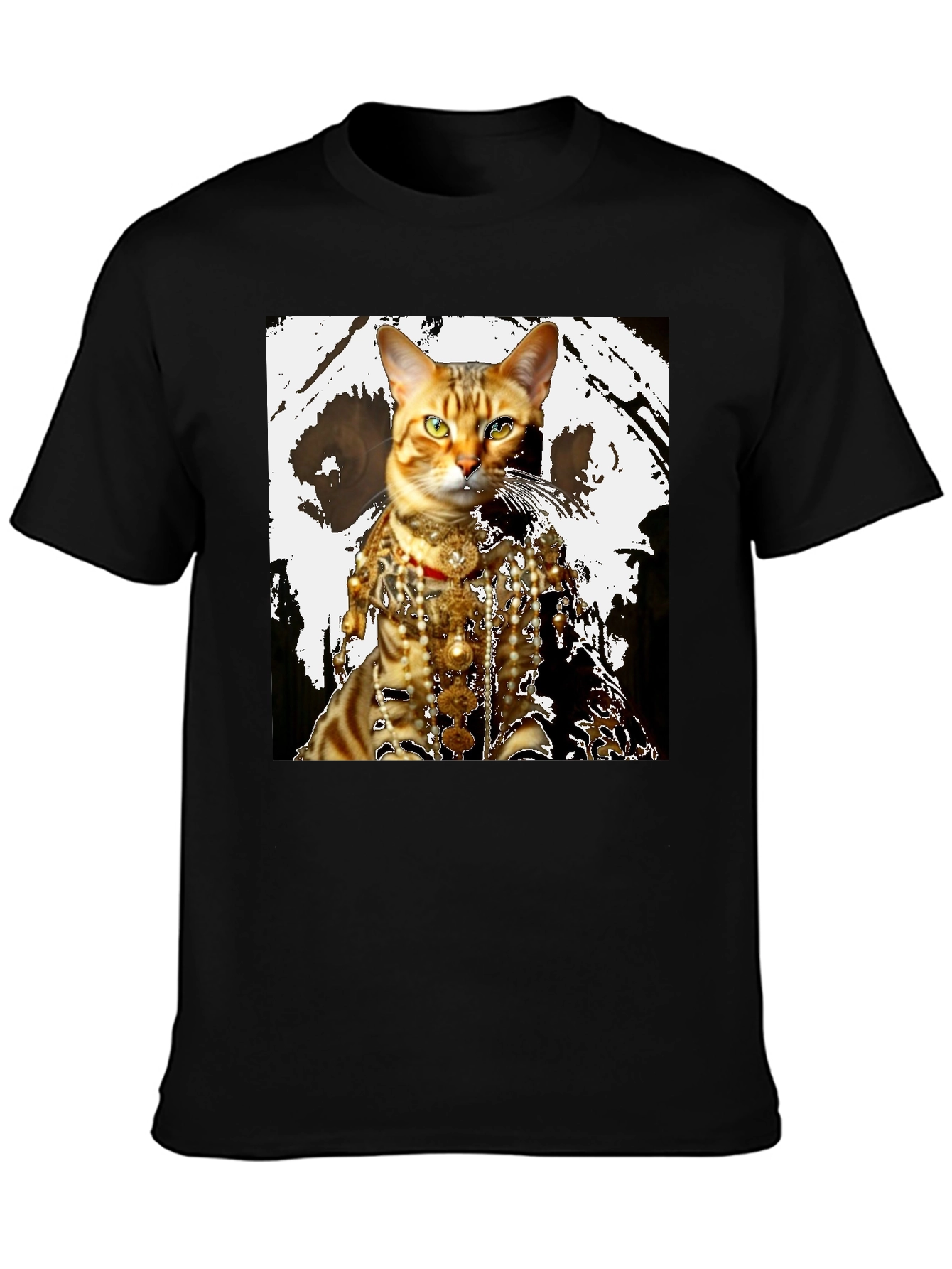 Regal Cat T-Shirt: Unique Feline Fashion