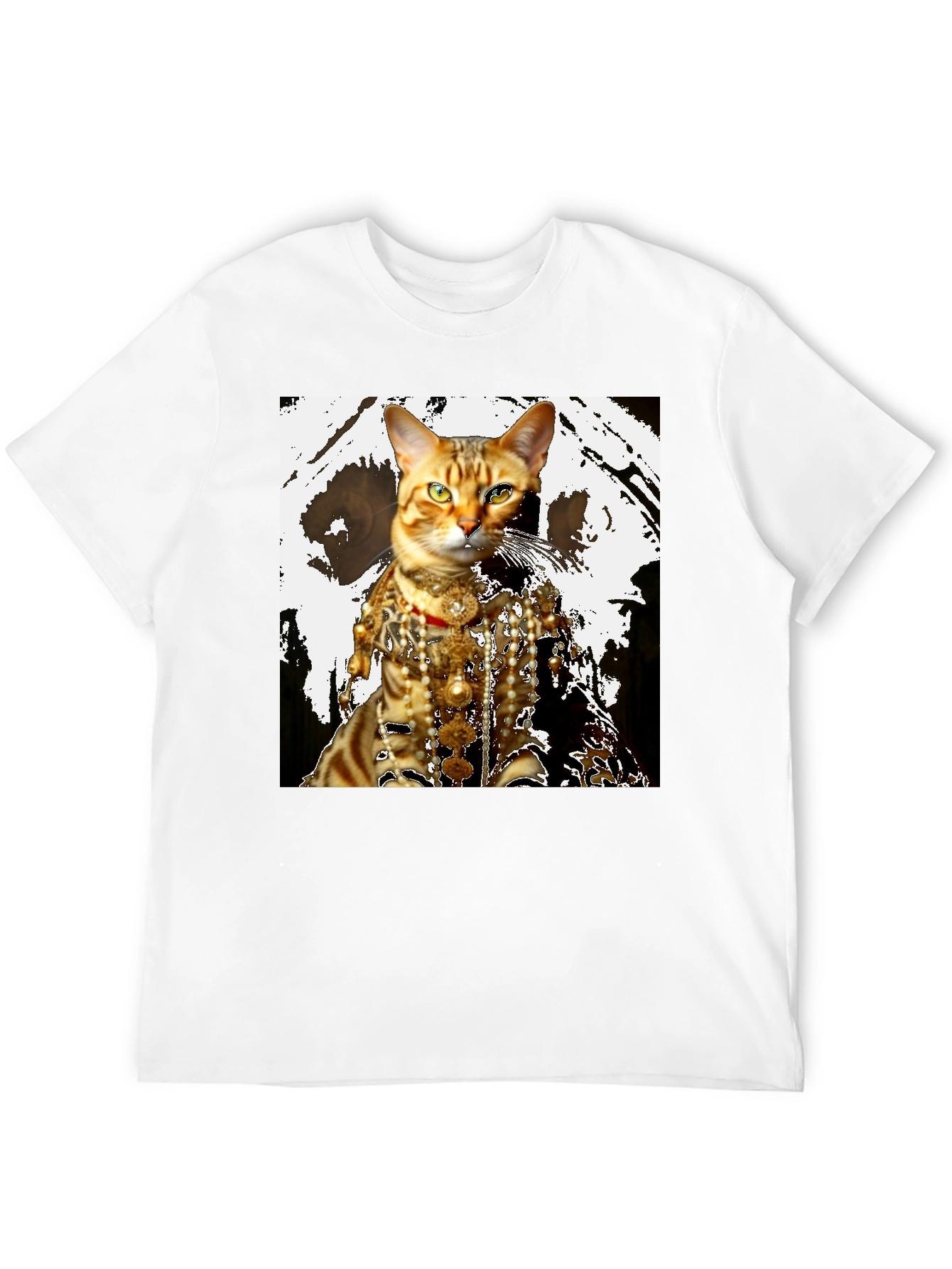 Regal Cat T-Shirt: Unique Feline Fashion