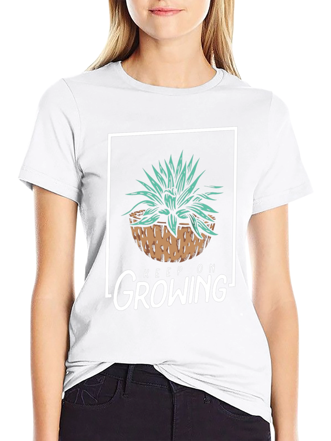 Keep On Growing T-Shirt - Black Graphic Tee