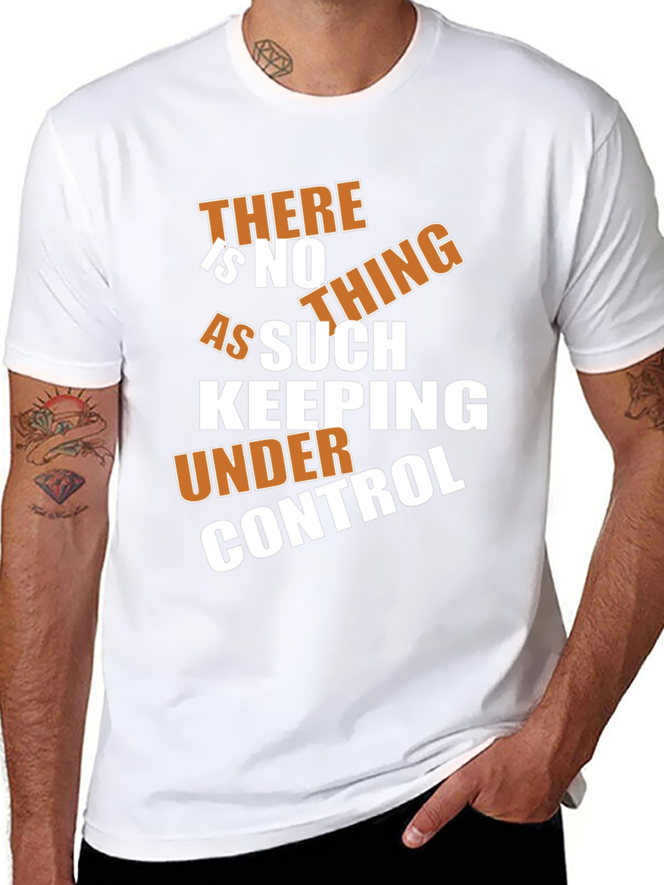Humorous Slogan Graphic T-Shirt - Black