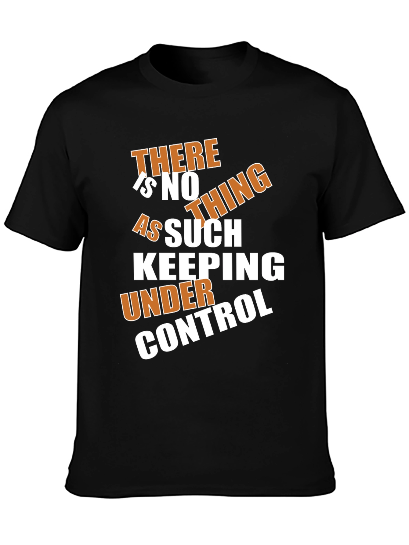 Humorous Slogan Graphic T-Shirt - Black