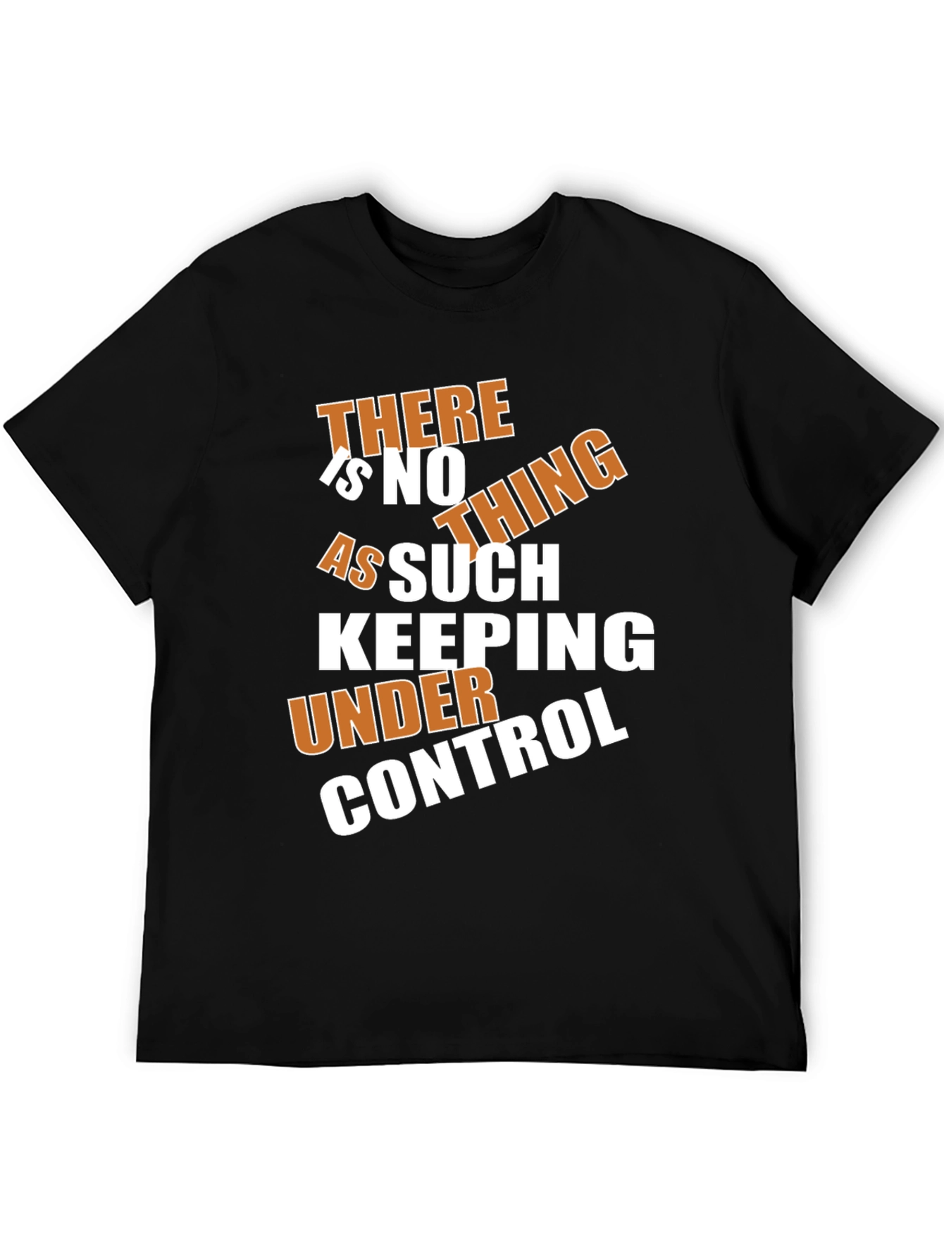 Humorous Slogan Graphic T-Shirt - Black