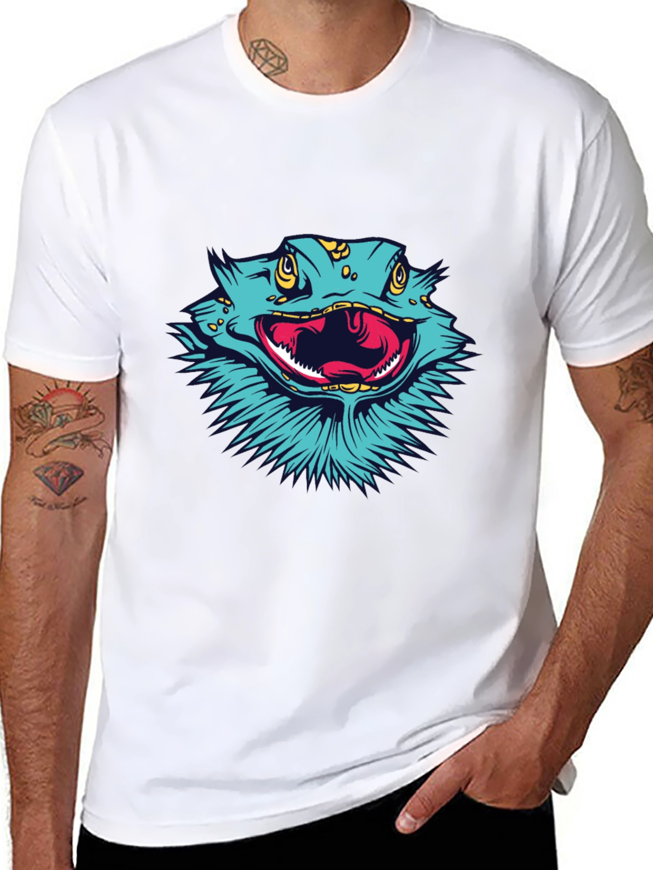 Bearded Dragon Graphic Tee - Cool Lizard T-Shirt