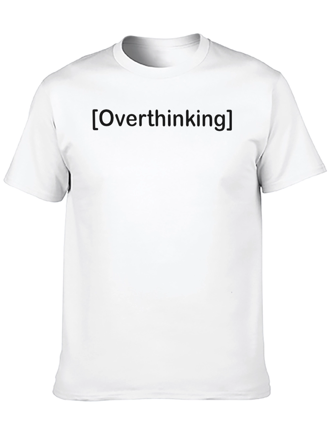Overthinking Graphic Tee - Black Casual T-Shirt