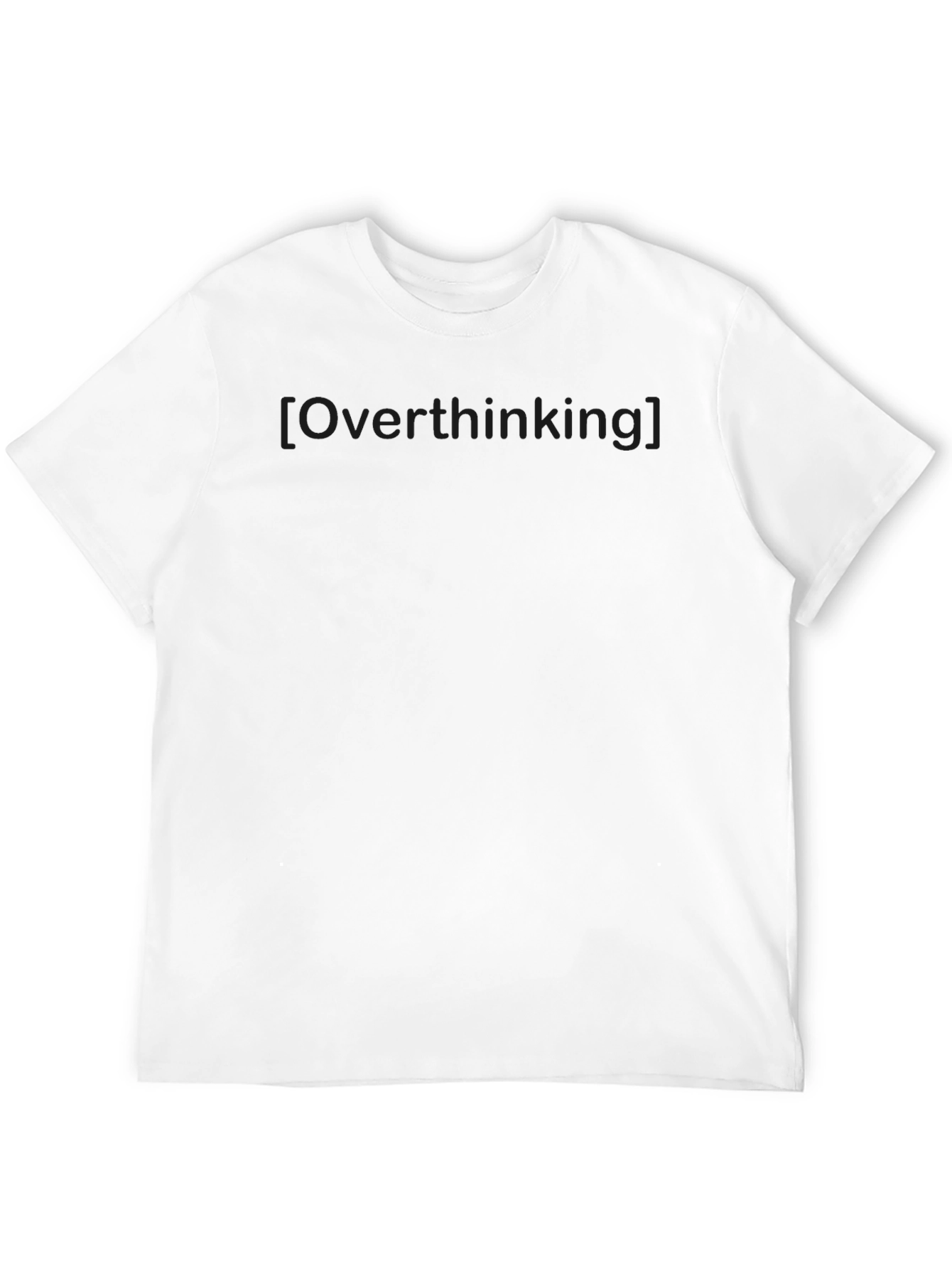 Overthinking Graphic Tee - Black Casual T-Shirt
