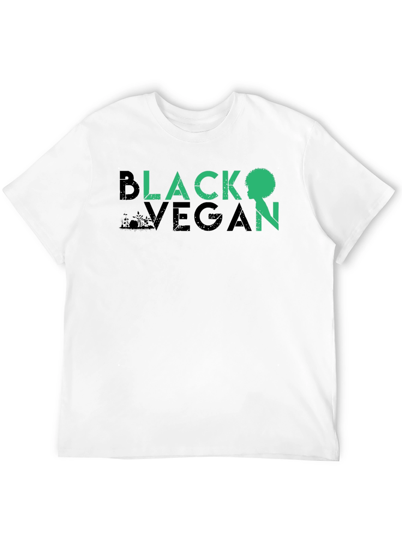 Black Vegan T-Shirt - Unisex Crew Neck Tee