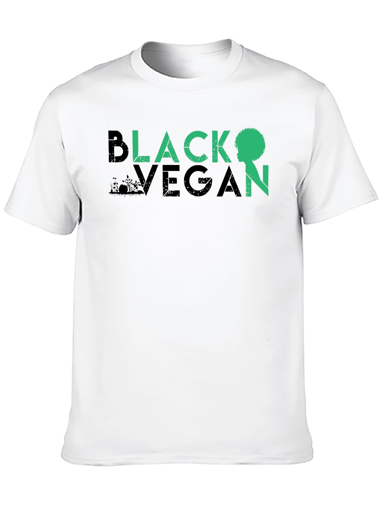 Black Vegan T-Shirt - Unisex Crew Neck Tee