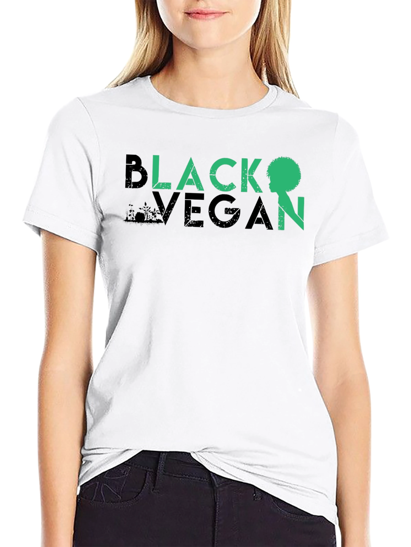 Black Vegan T-Shirt - Unisex Crew Neck Tee