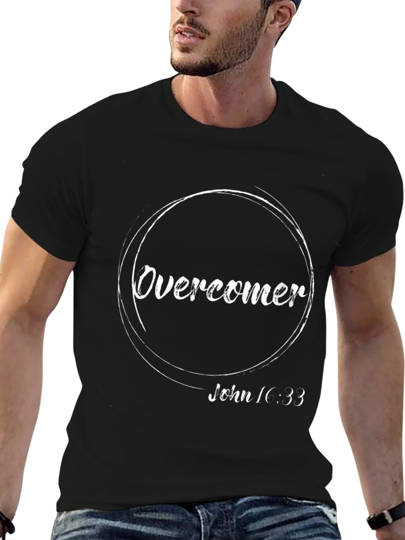 Overcomer Christian T-Shirt - John 16:33