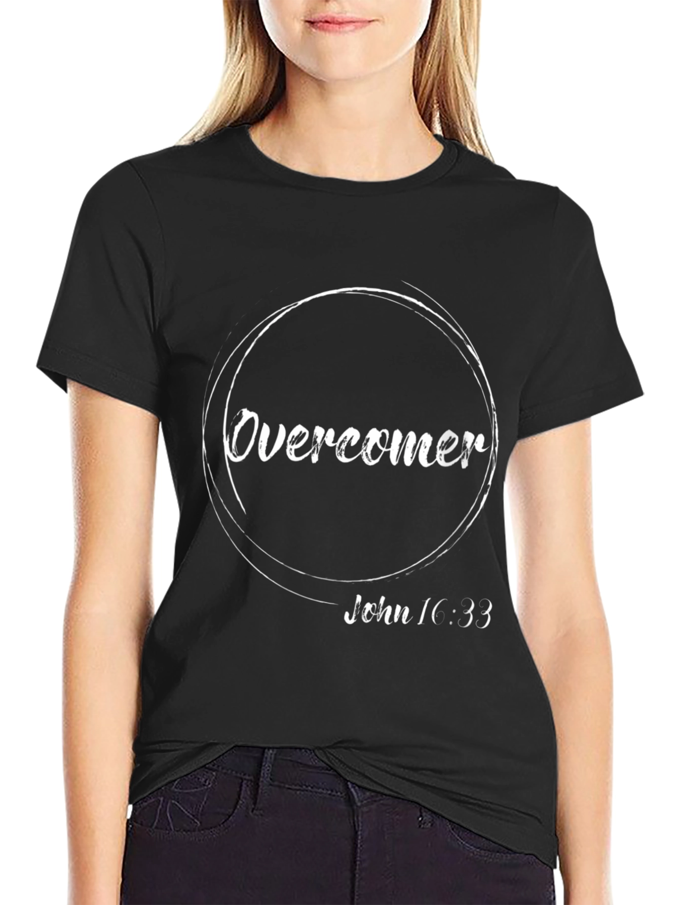 Overcomer Christian T-Shirt - John 16:33