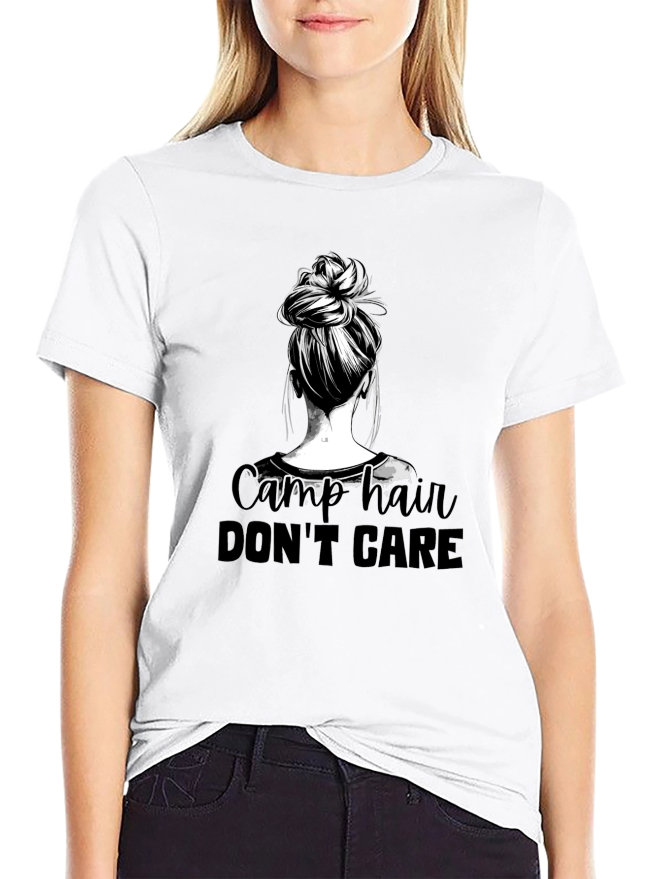 Camp Hair Dont Care Graphic Tee