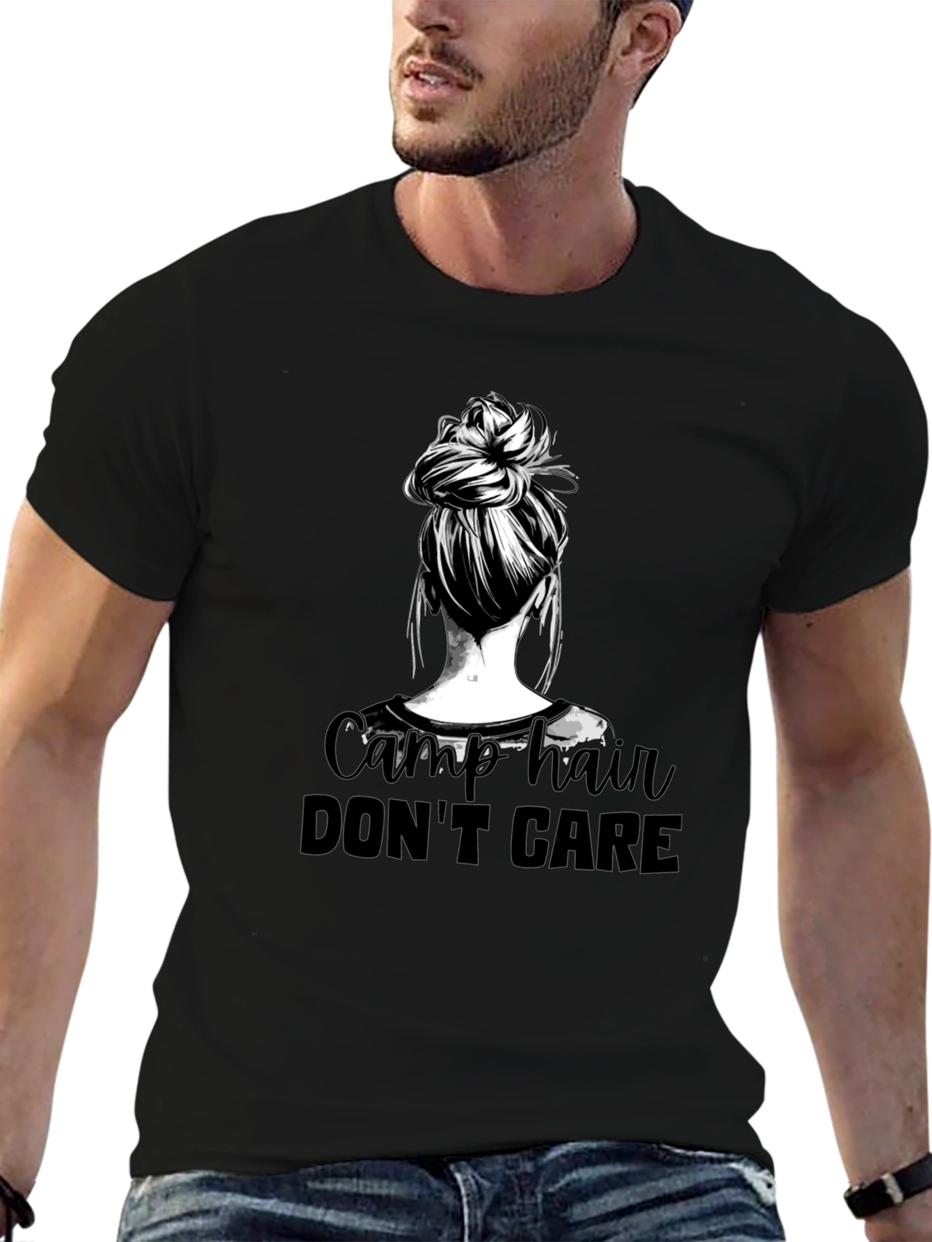 Camp Hair Dont Care Graphic Tee