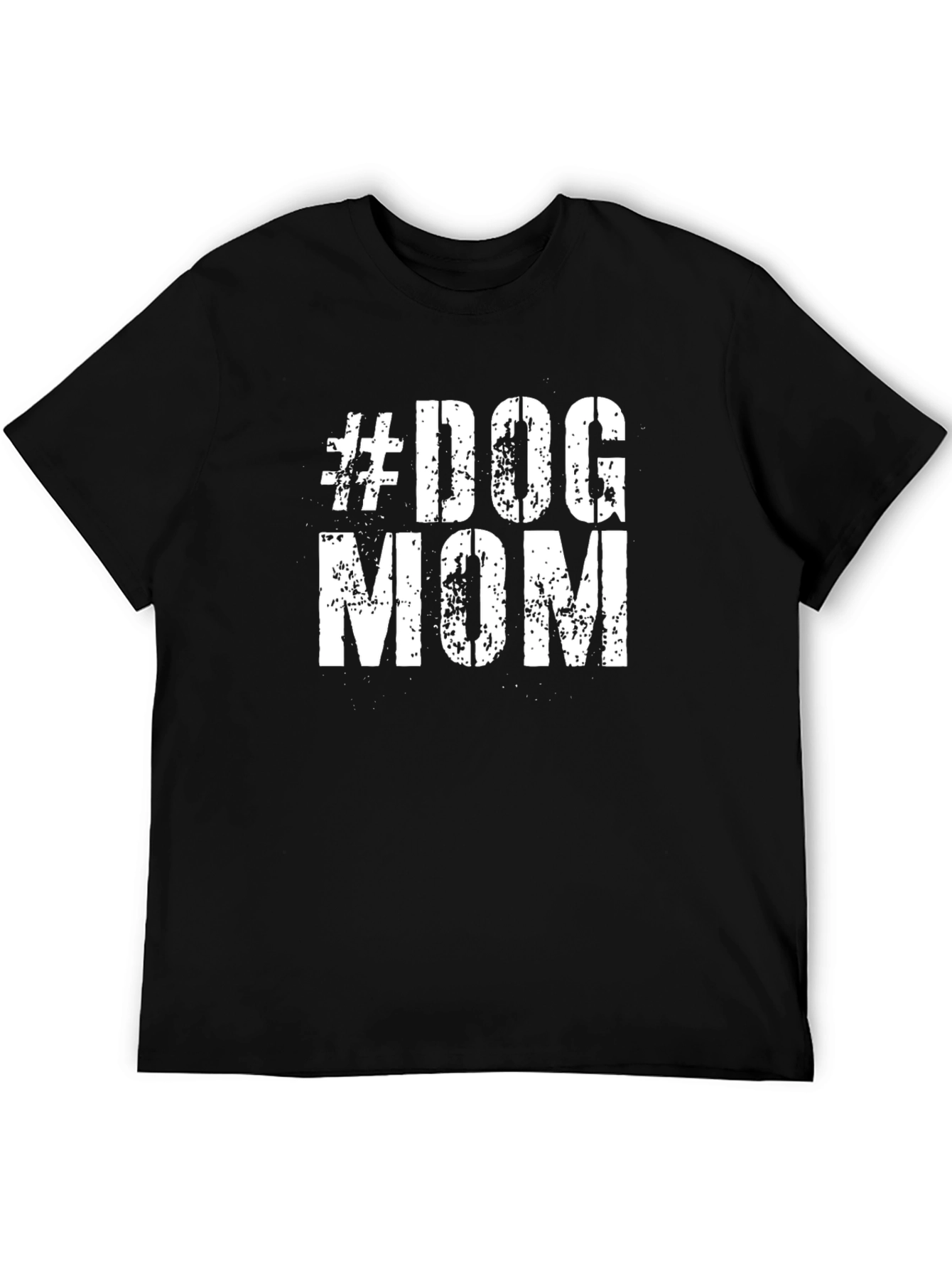 #Dog Mom Black T-Shirt