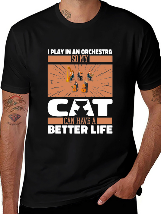 Musician Cat Lover T-Shirt - Orchestra Life