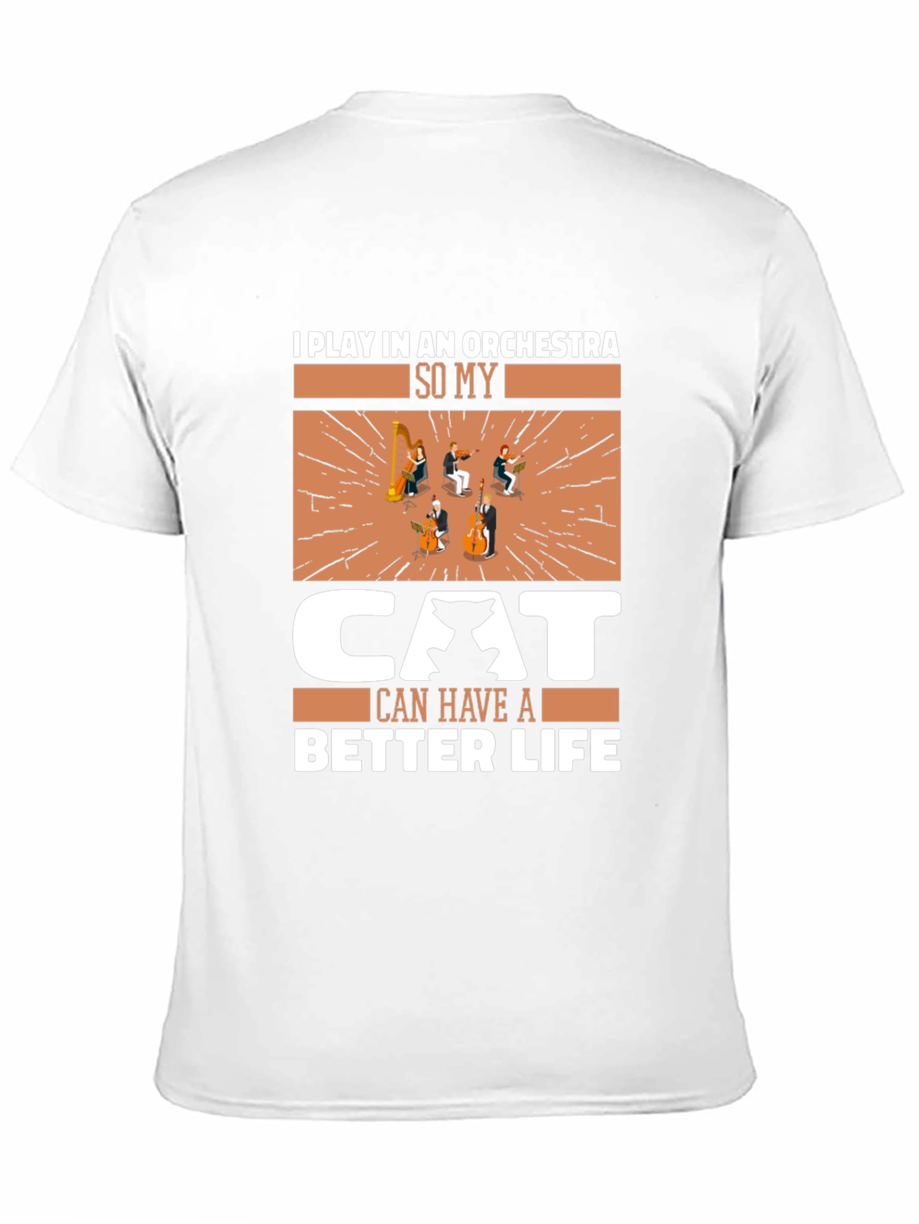 Musician Cat Lover T-Shirt - Orchestra Life