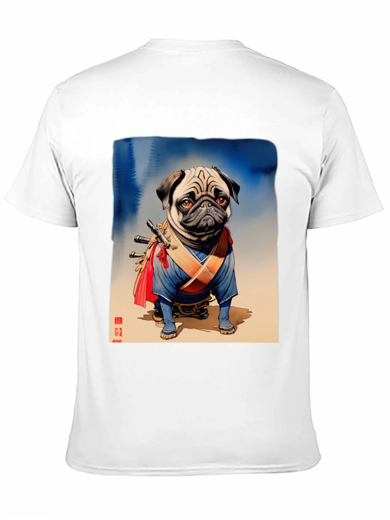Pug Samurai Graphic Tee