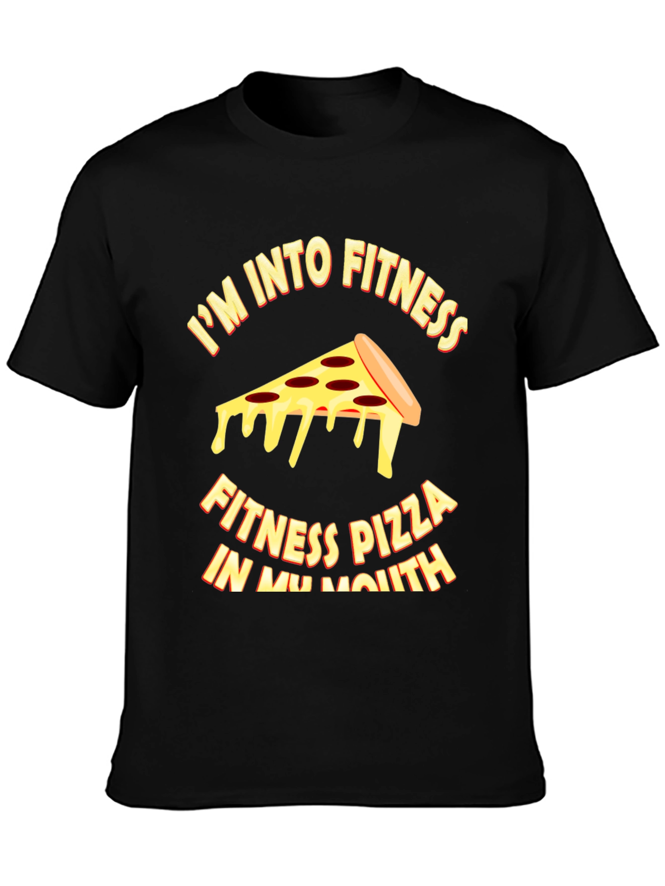 Pizza Fitness T-Shirt - Funny Workout Tee