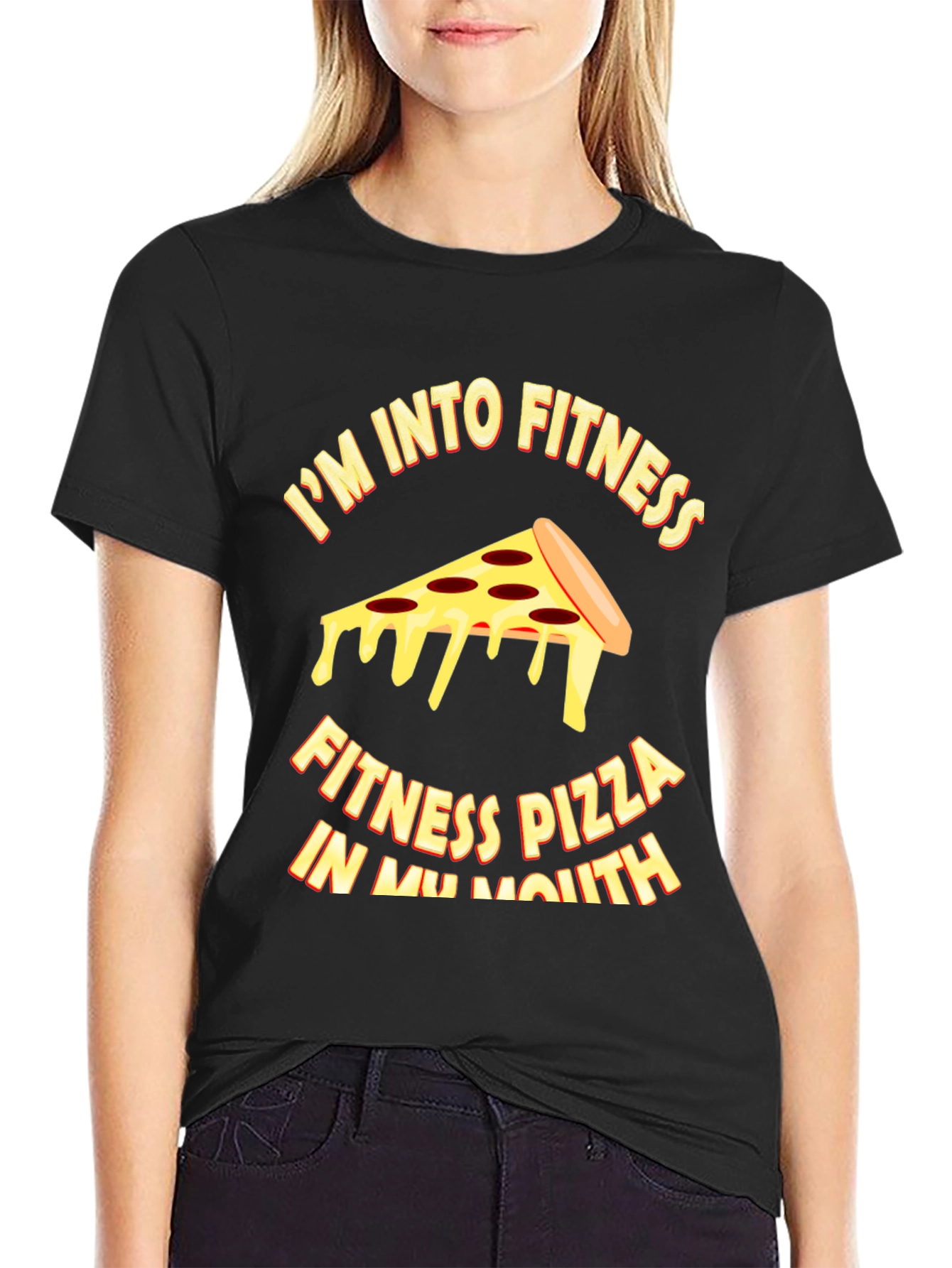Pizza Fitness T-Shirt - Funny Workout Tee