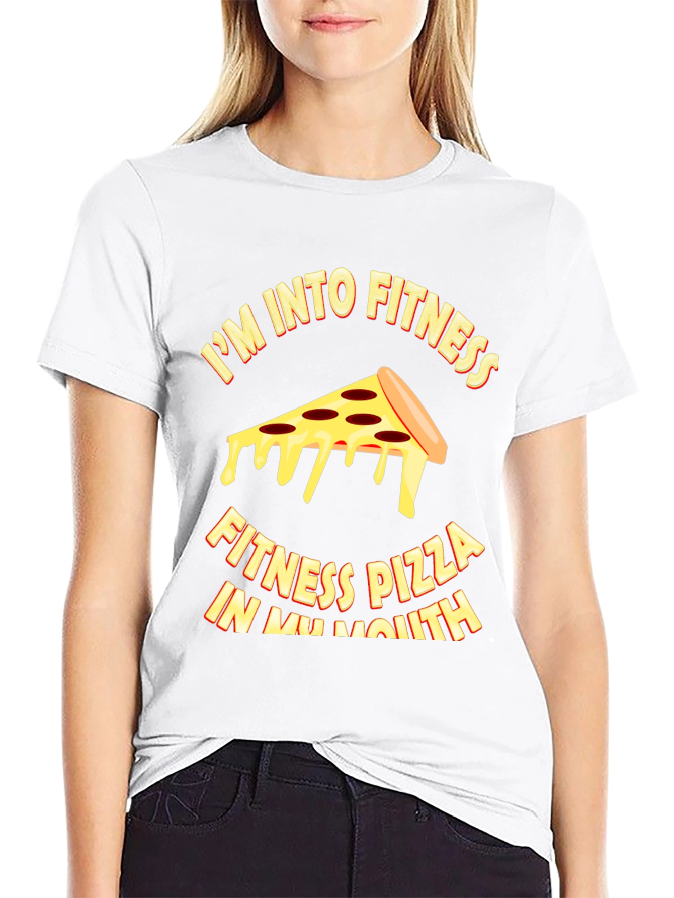 Pizza Fitness T-Shirt - Funny Workout Tee