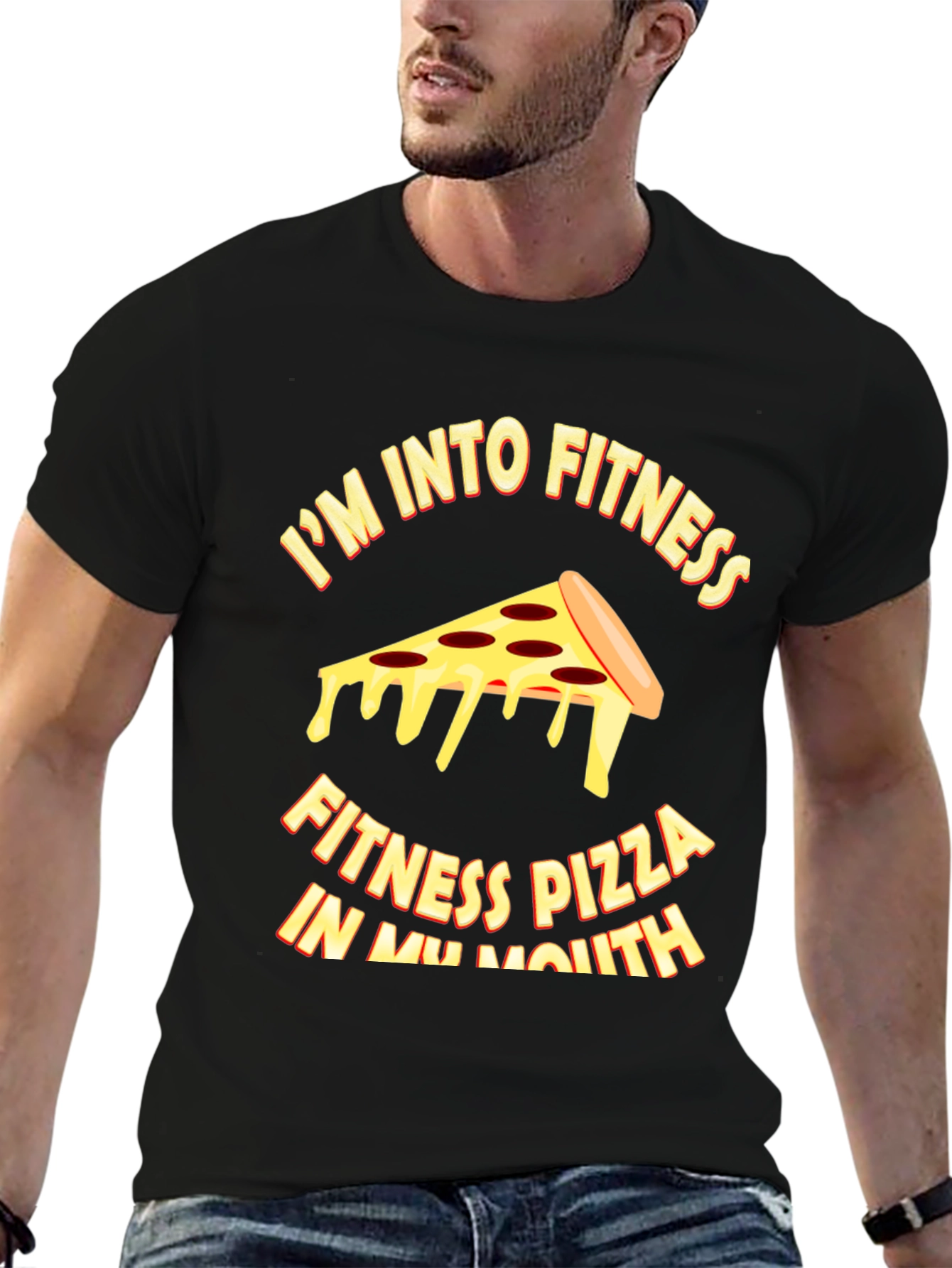 Pizza Fitness T-Shirt - Funny Workout Tee