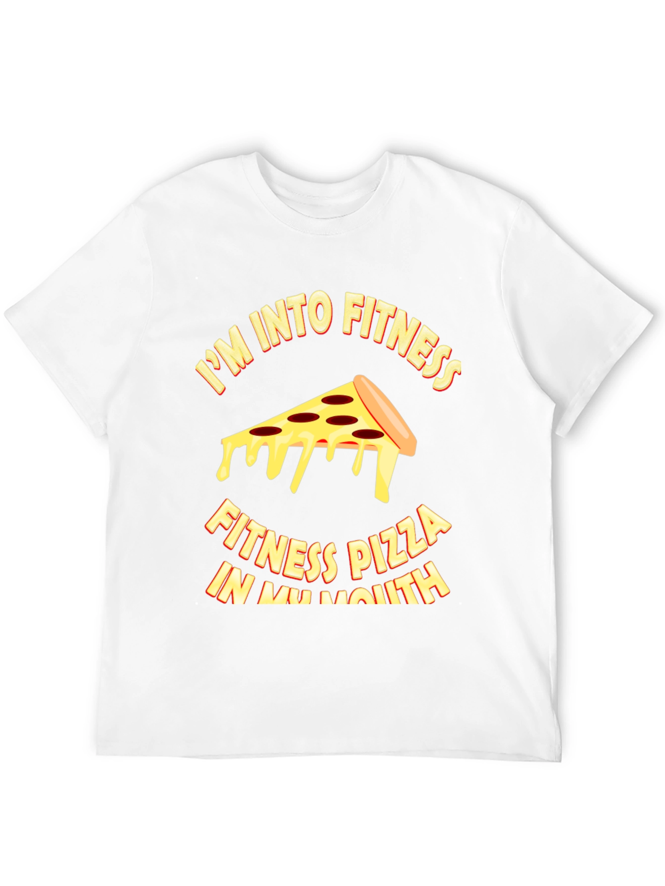 Pizza Fitness T-Shirt - Funny Workout Tee