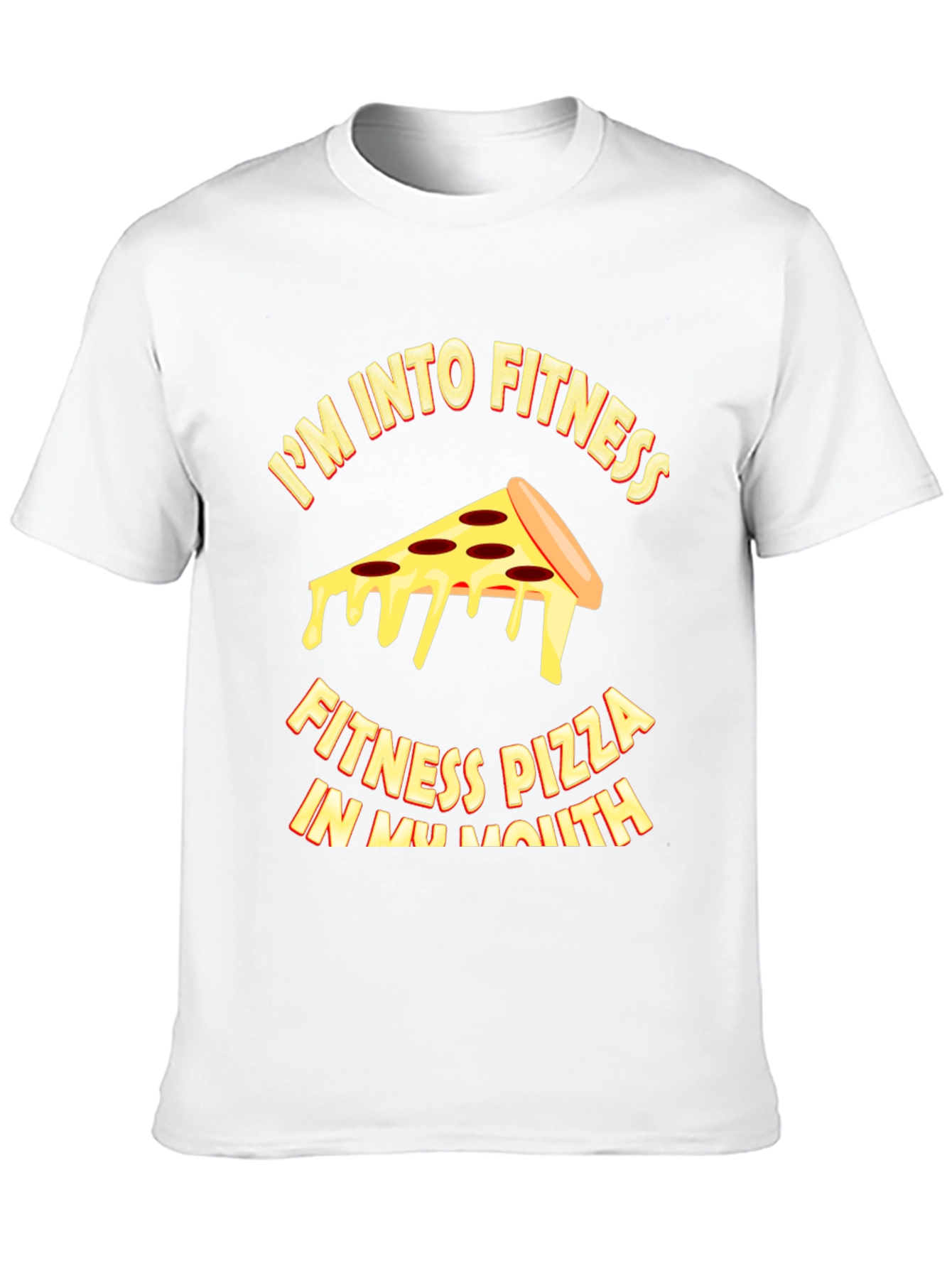 Pizza Fitness T-Shirt - Funny Workout Tee