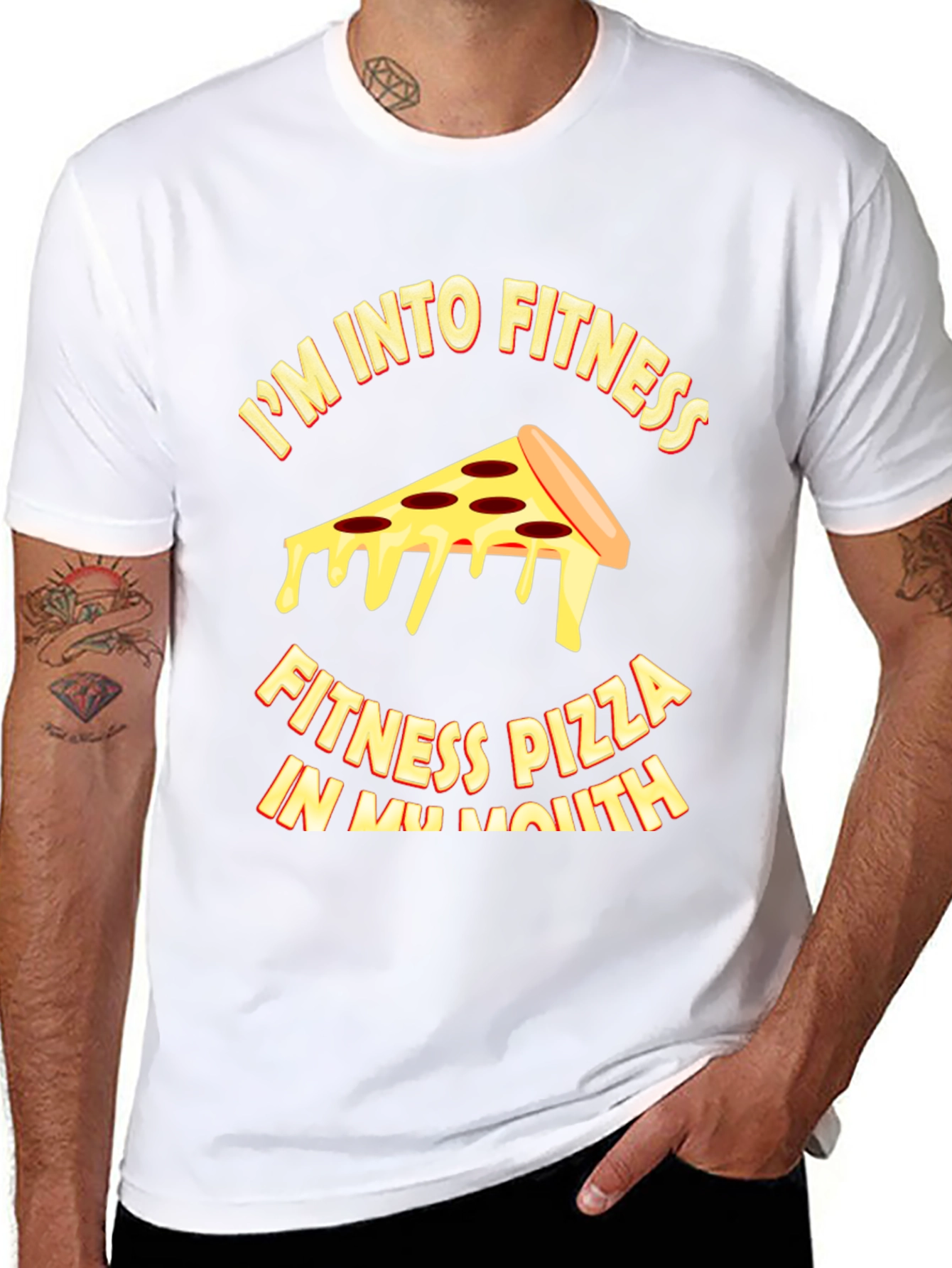 Pizza Fitness T-Shirt - Funny Workout Tee