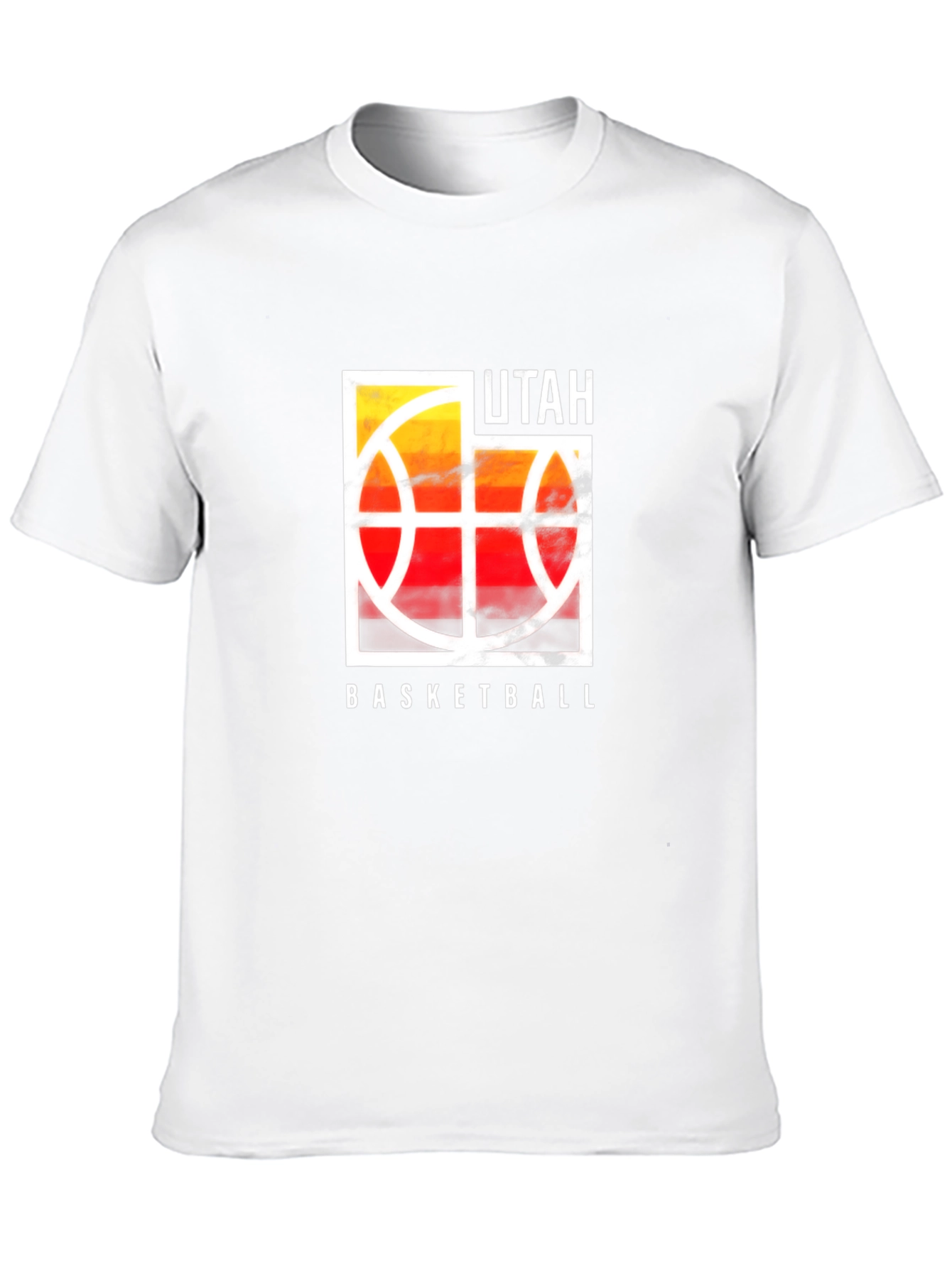Utah Basketball Graphic T-Shirt - Black Cotton Tee
