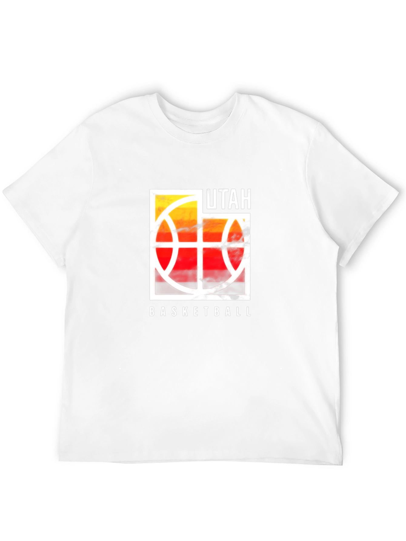 Utah Basketball Graphic T-Shirt - Black Cotton Tee