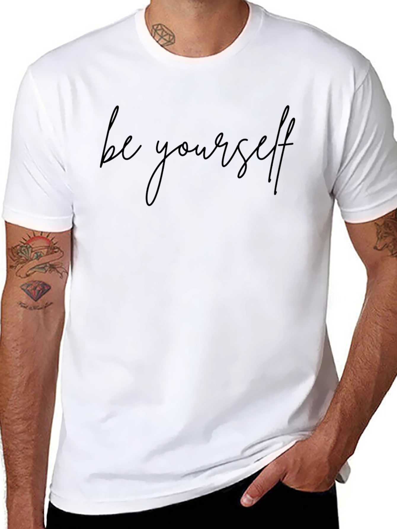 Be Yourself Graphic Tee - Stylish Casual Comfort