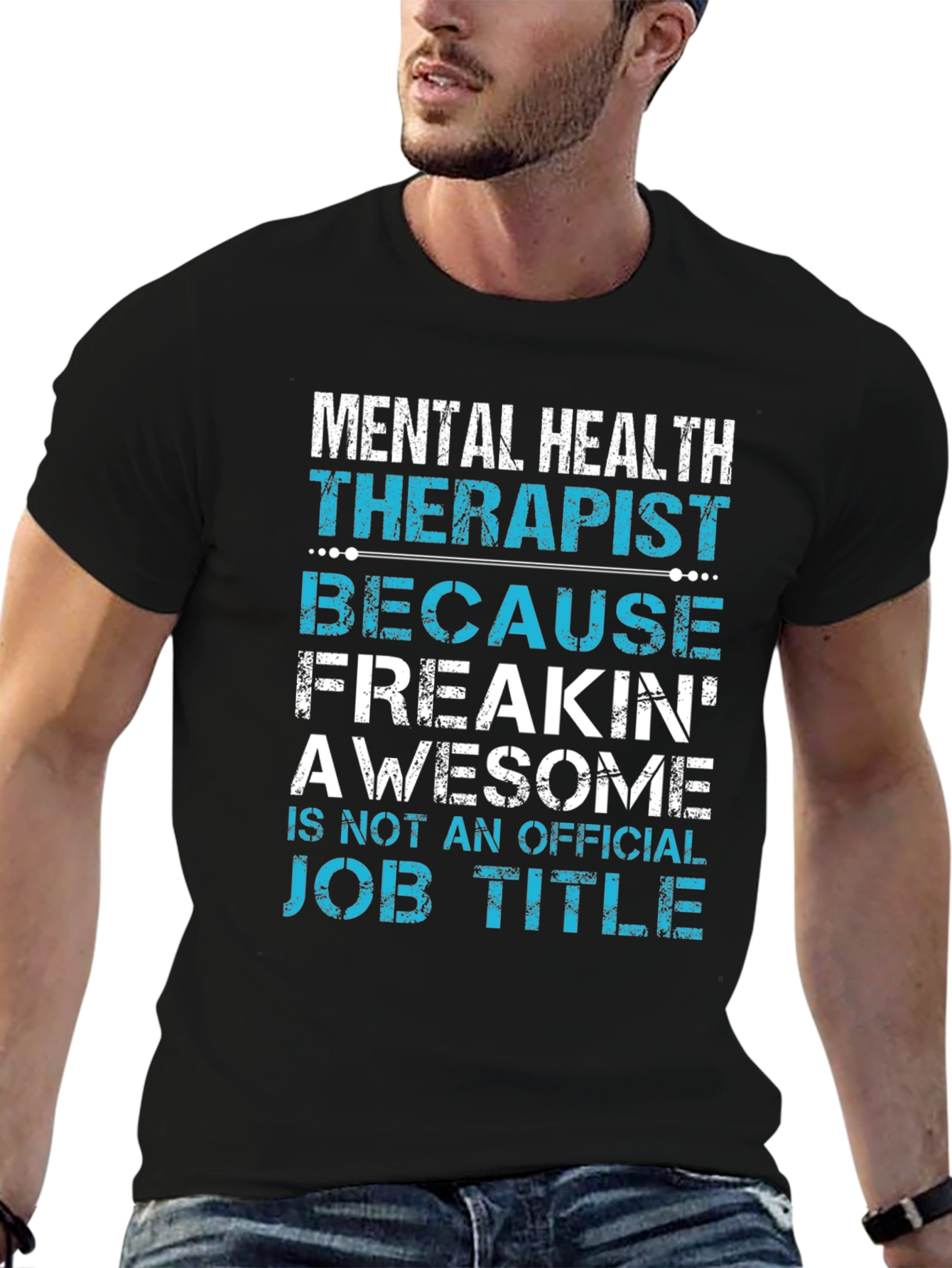Mental Health Therapist Awesome Job Title T-Shirt