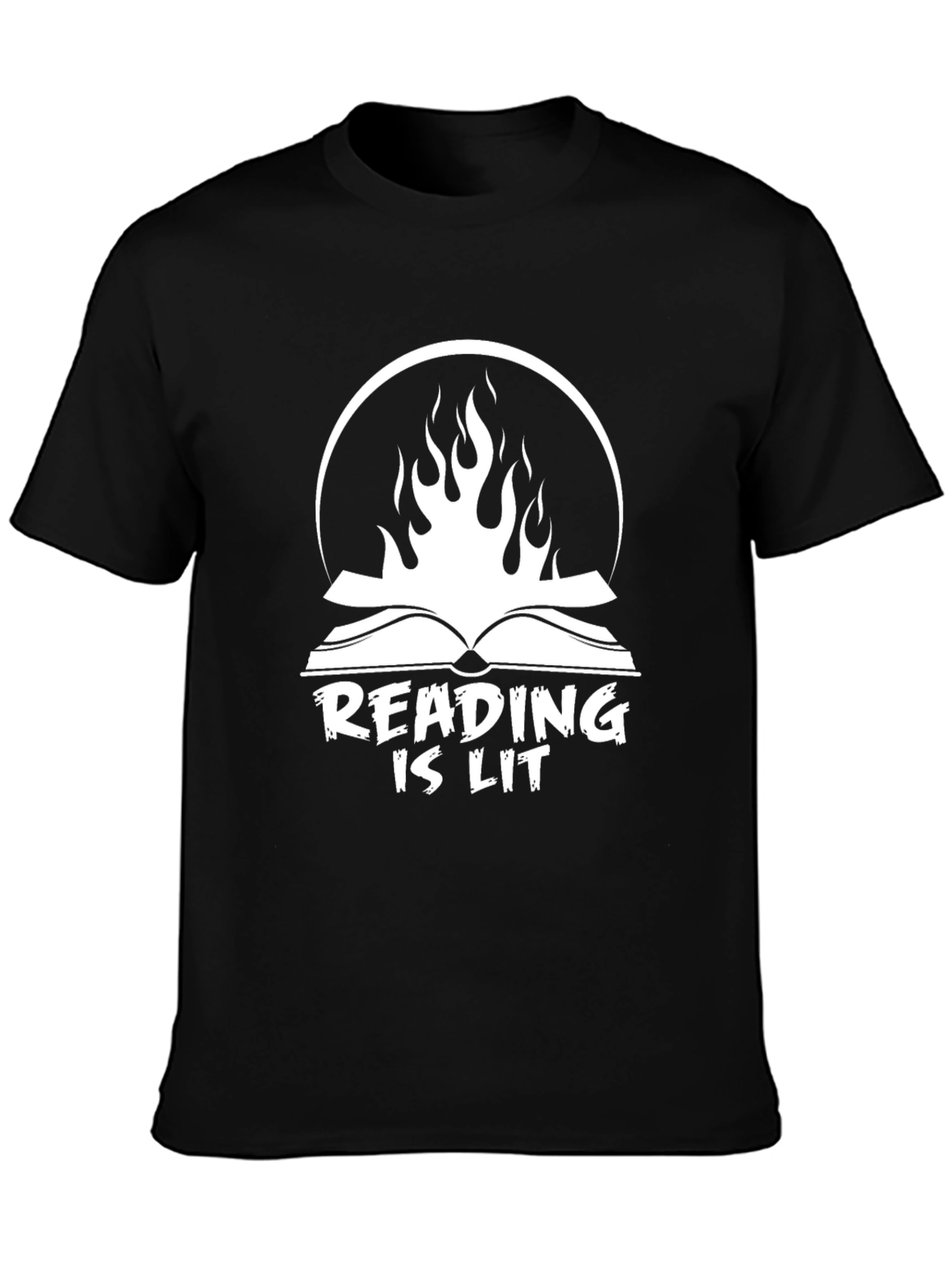 Reading is Lit Graphic Tee - Book Lover Shirt