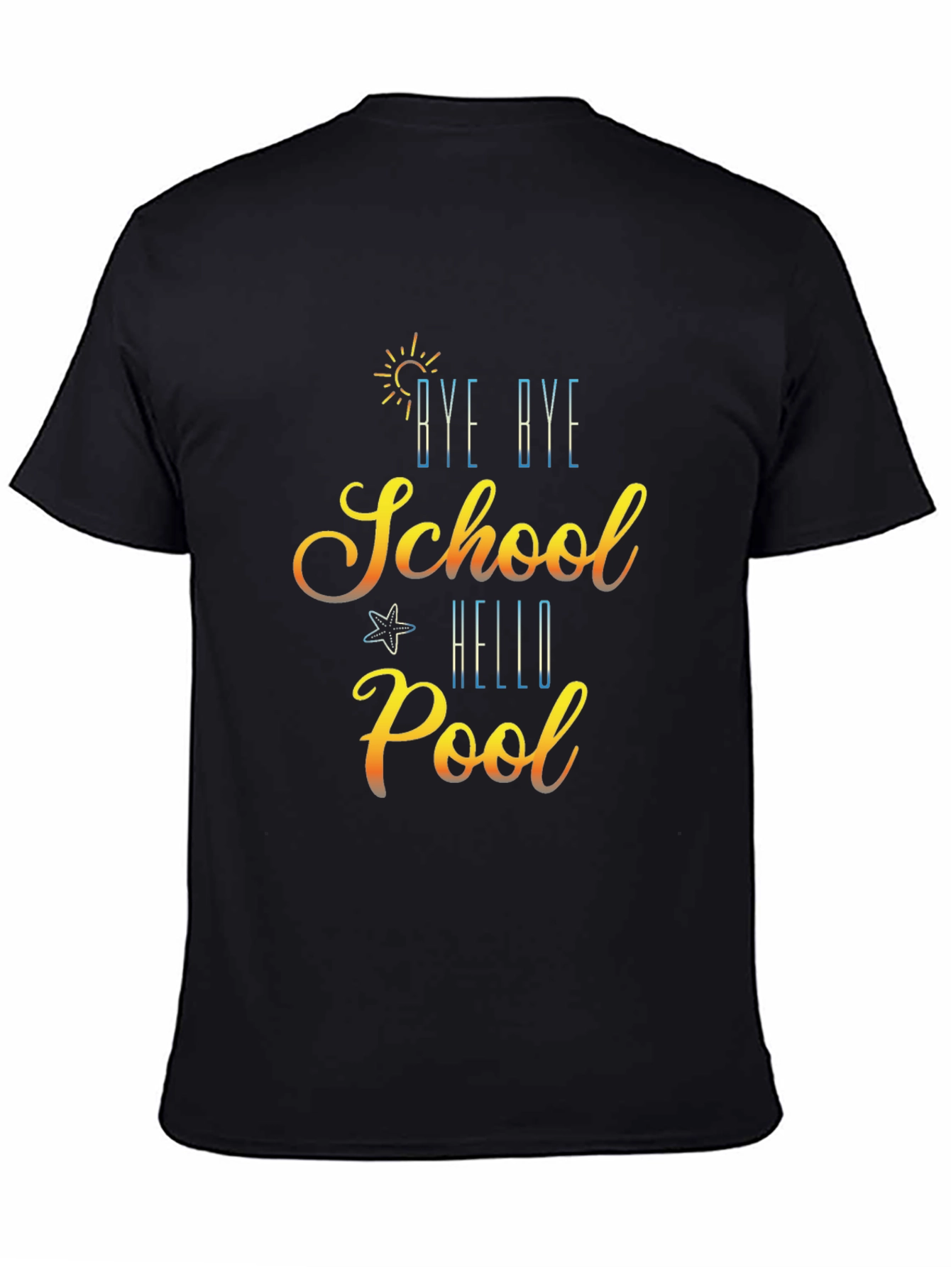 Bye Bye School Hello Pool Graphic T-Shirt