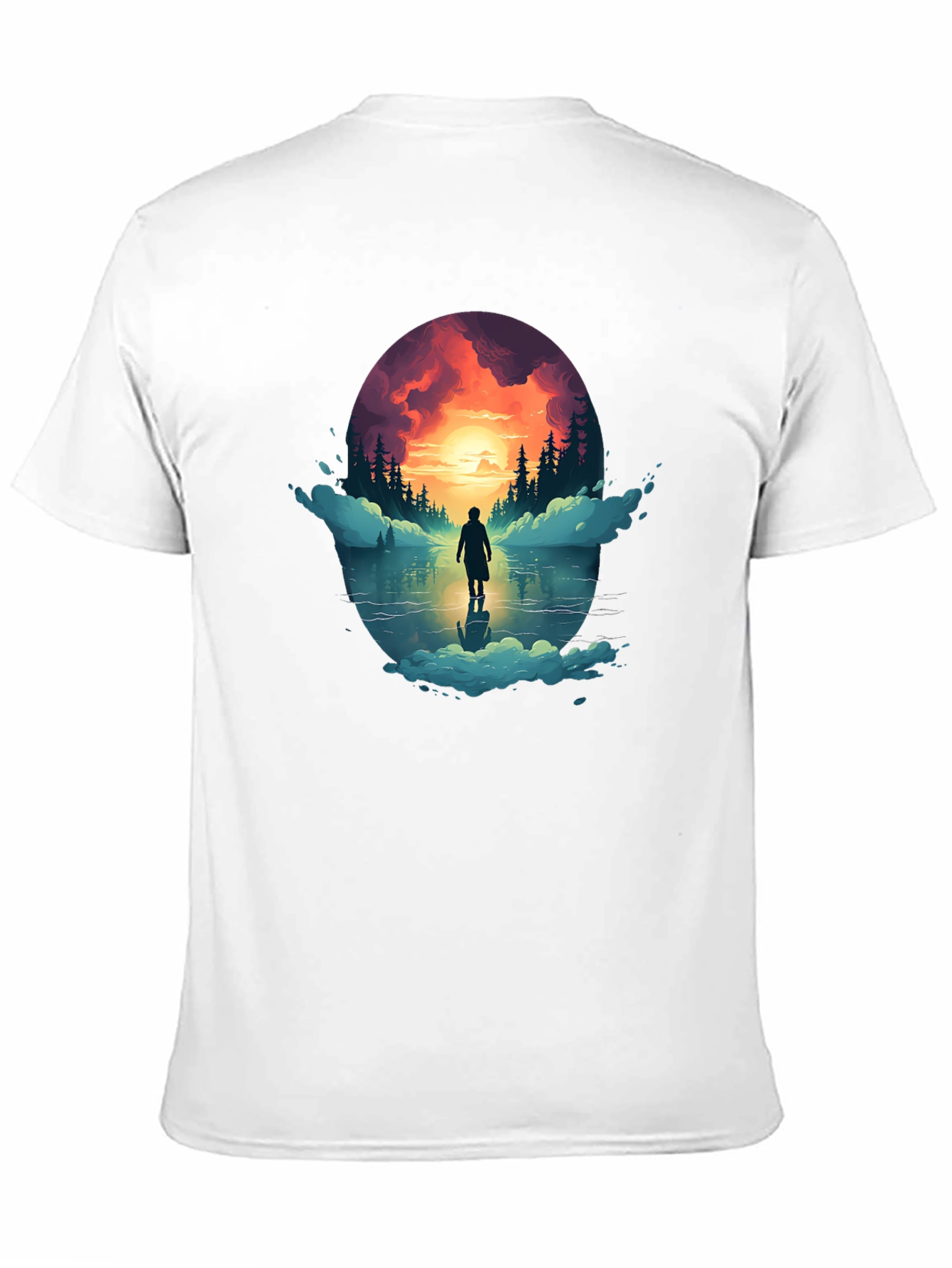 Sunset Lake Graphic Tee - Stylish Comfort