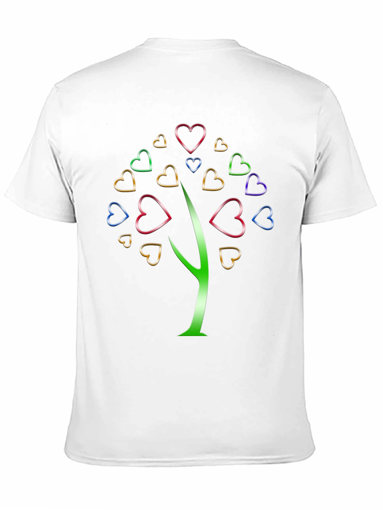 Heart Tree Graphic Tee - Stylish Unisex Black T-Shirt