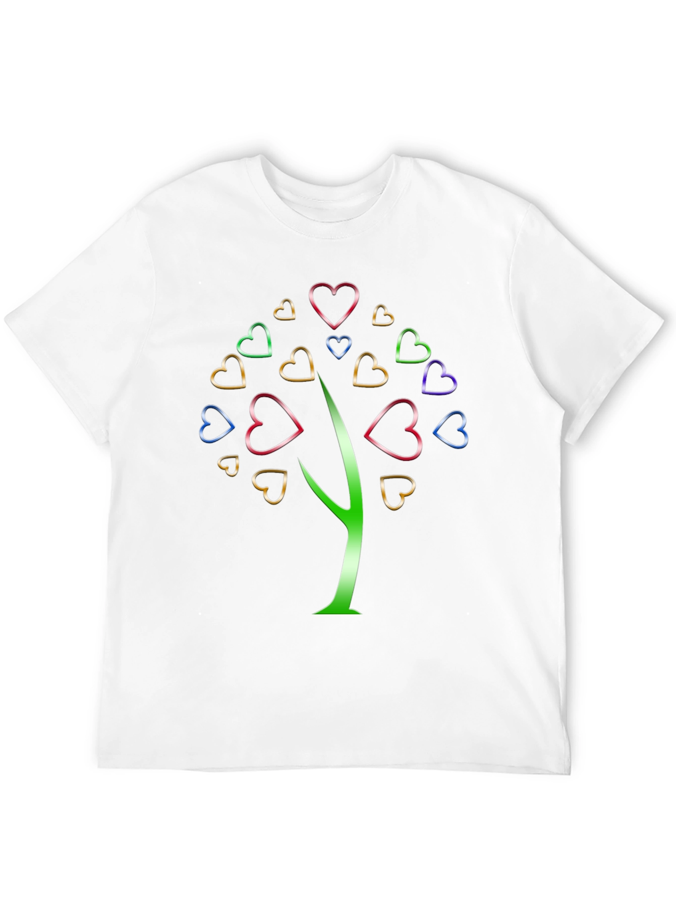 Heart Tree Graphic Tee - Stylish Unisex Black T-Shirt