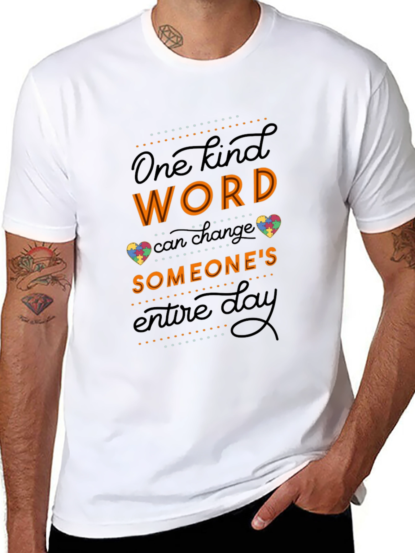 Kind Word Autism Awareness Graphic Tee