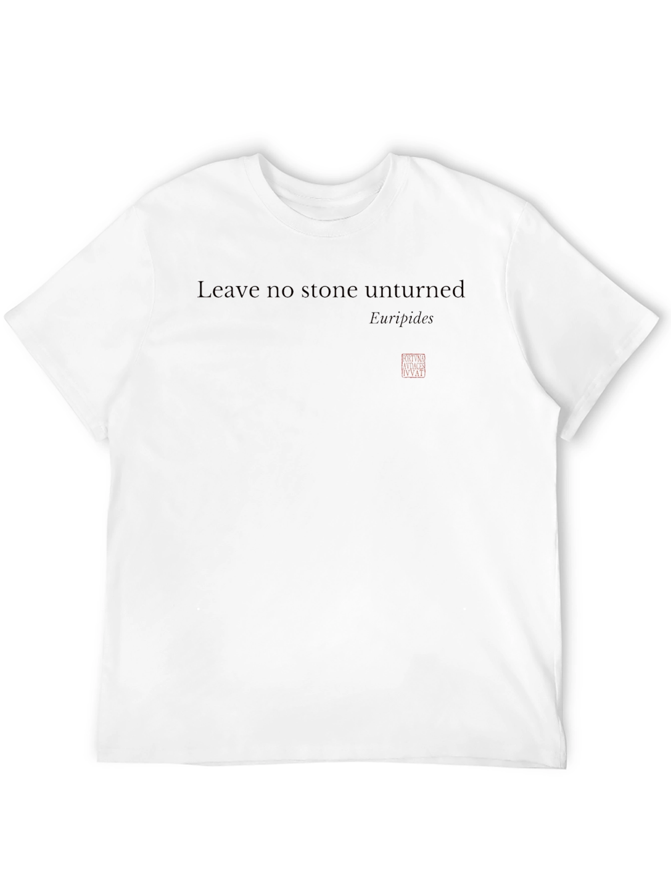Leave No Stone Unturned Quote T-Shirt