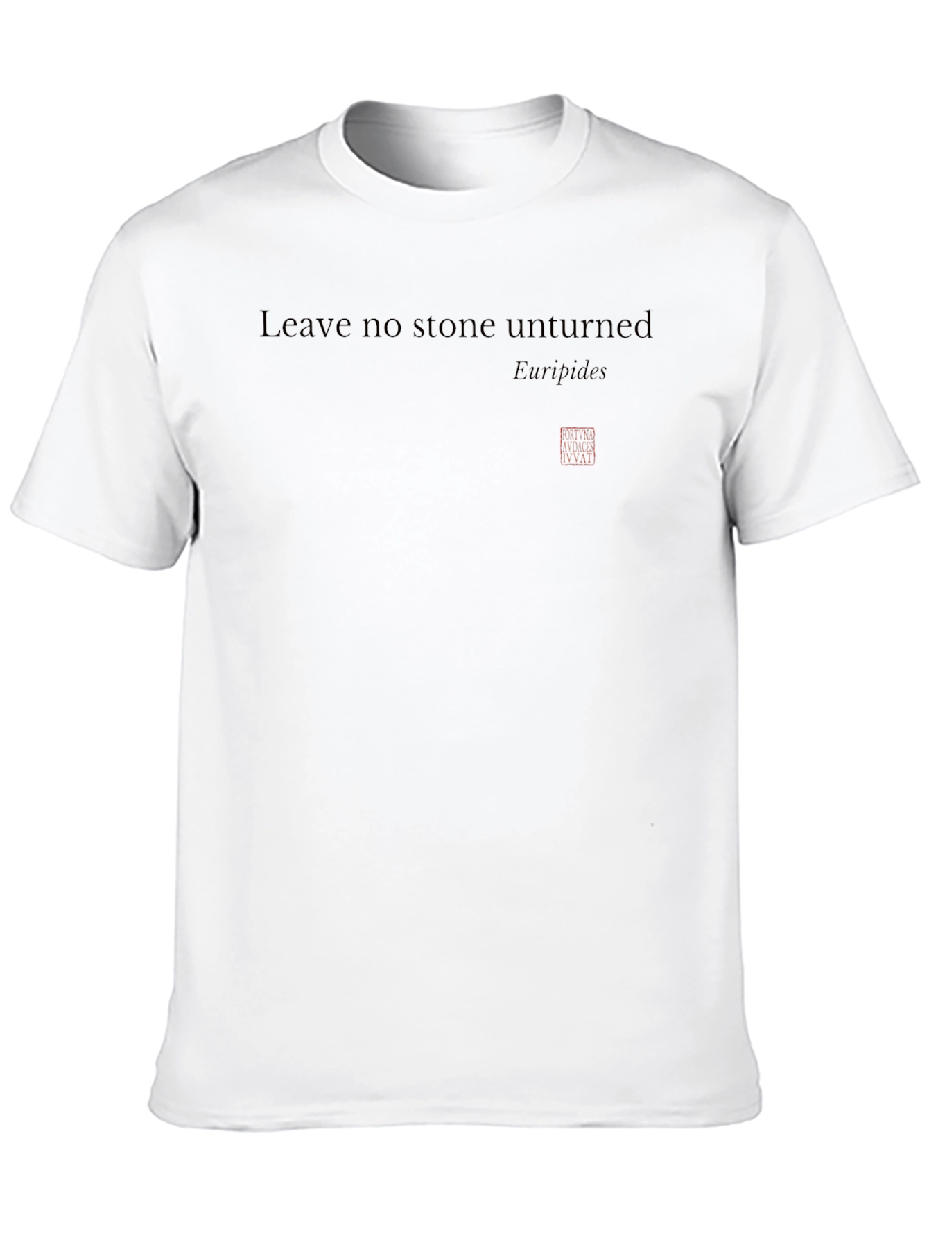 Leave No Stone Unturned Quote T-Shirt