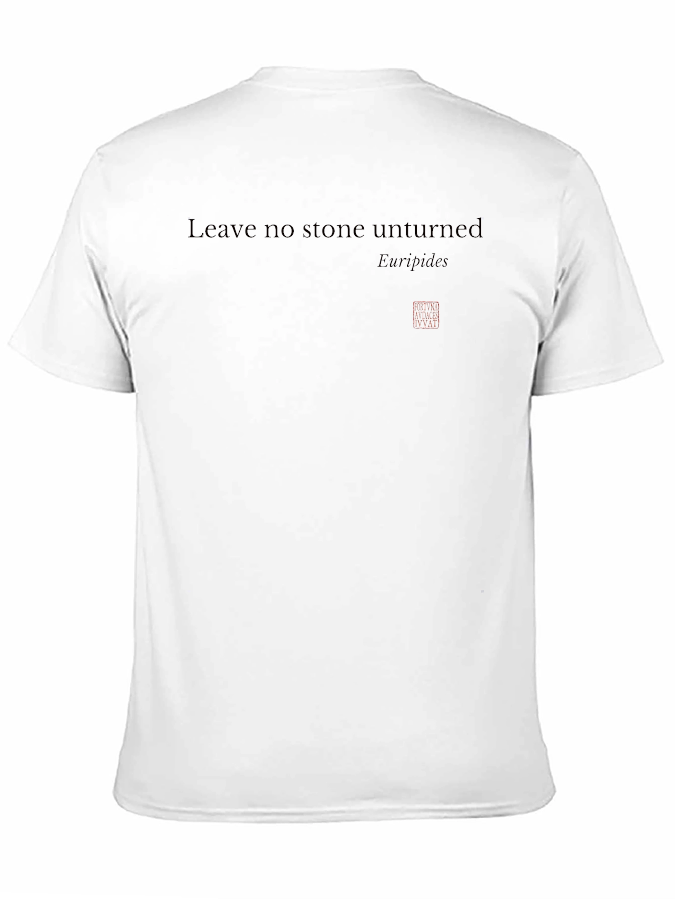 Leave No Stone Unturned Quote T-Shirt