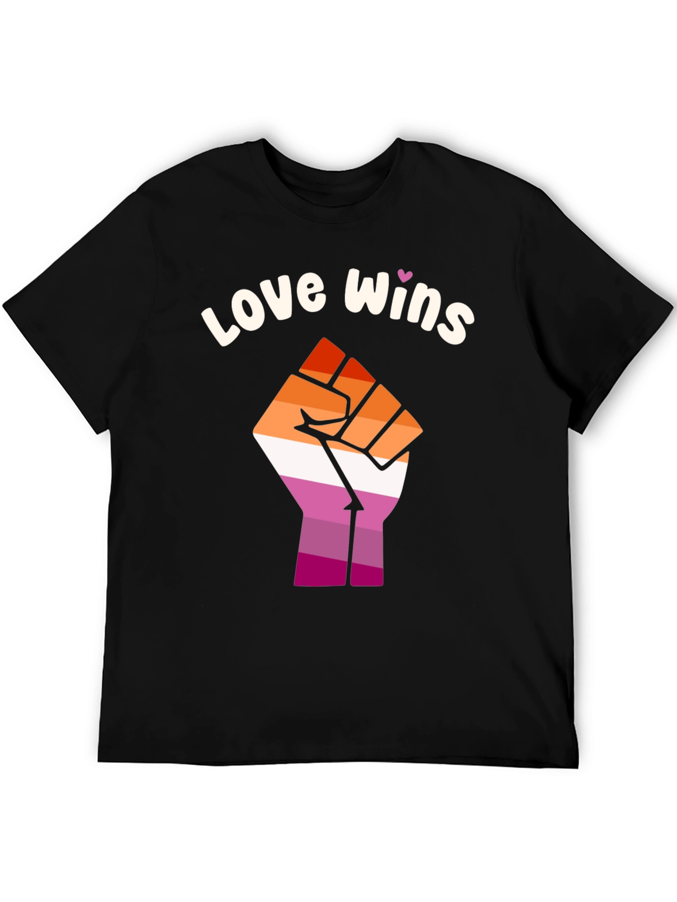 Love Wins Lesbian Pride Fist T-Shirt