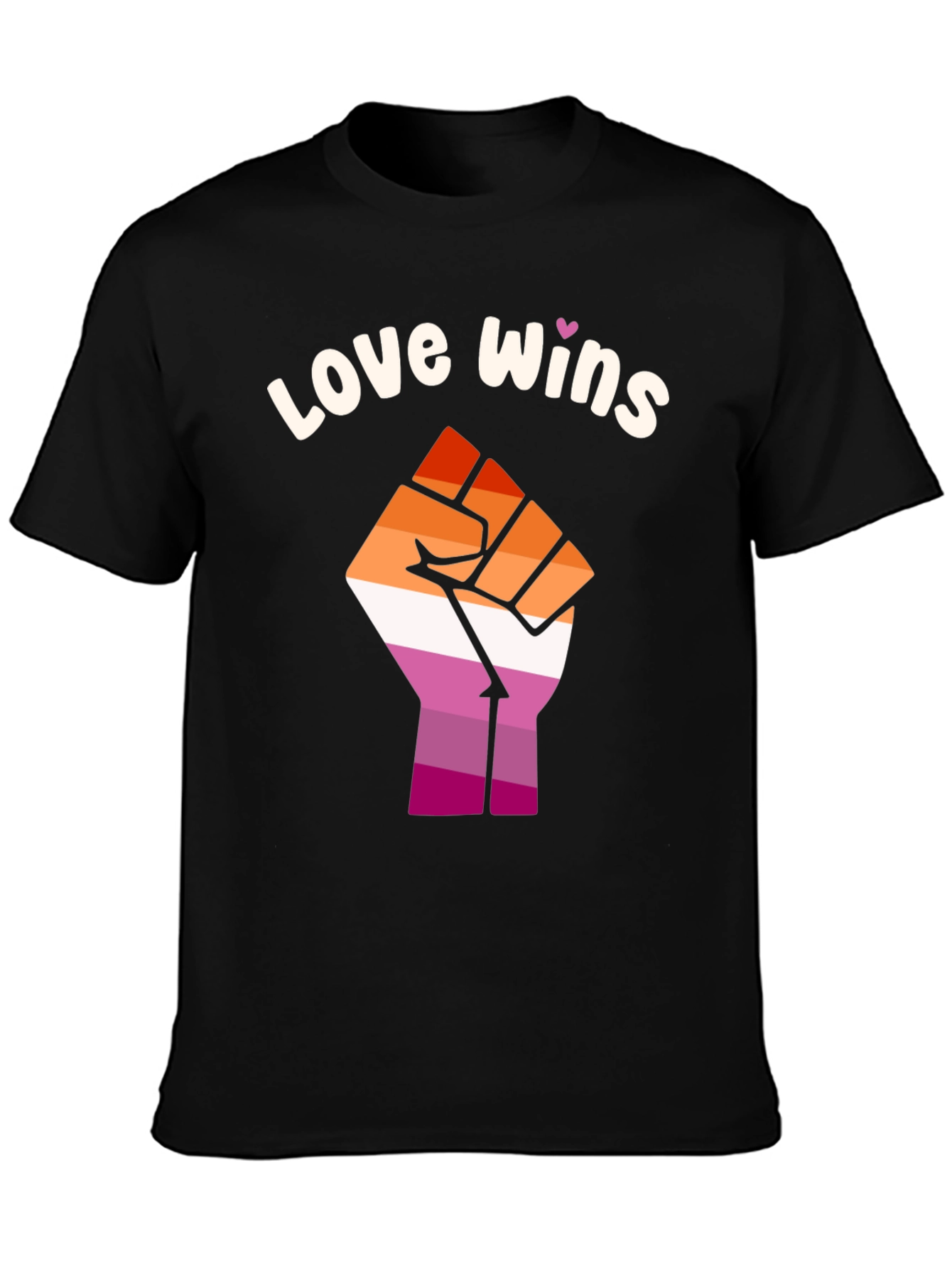 Love Wins Lesbian Pride Fist T-Shirt